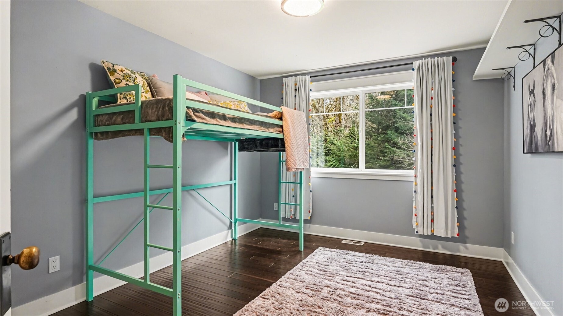 One of four bedrooms.