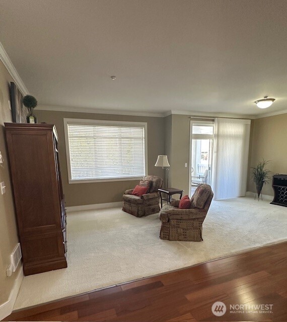 Living room area view as you enter.