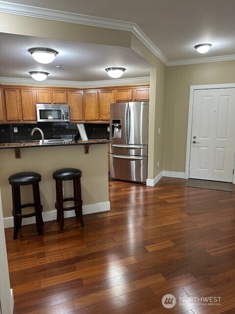 Another view of the kitchen area.