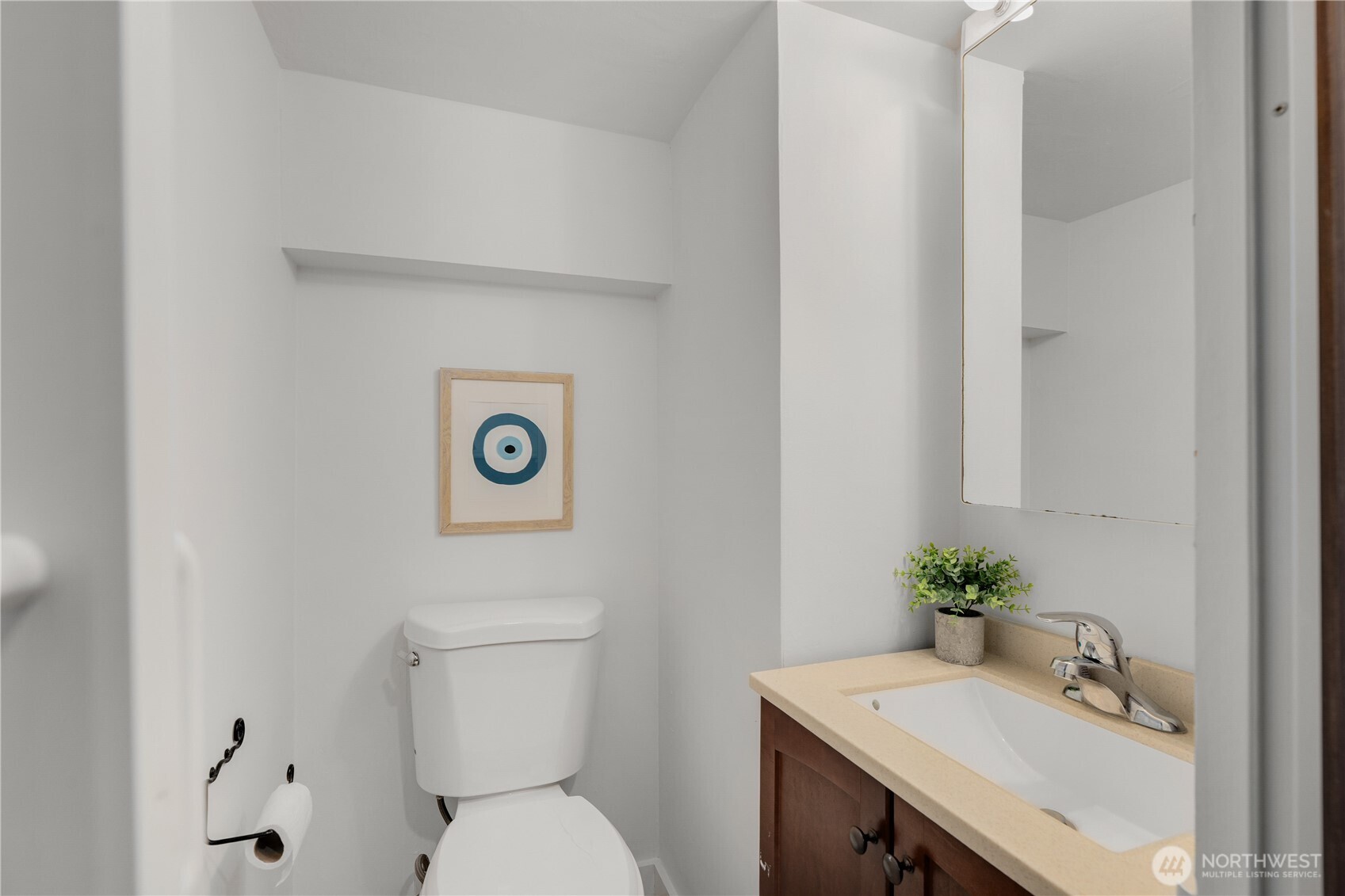 Downstairs powder room