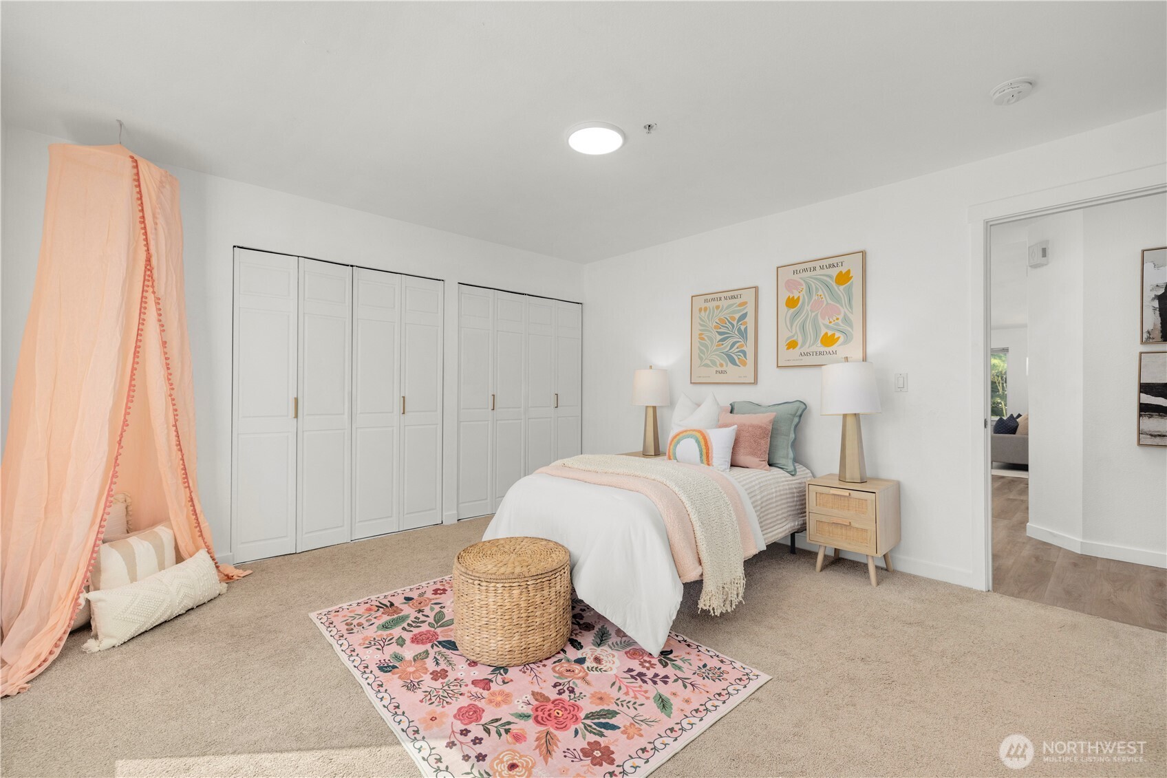 Huge secondary bedroom with large window