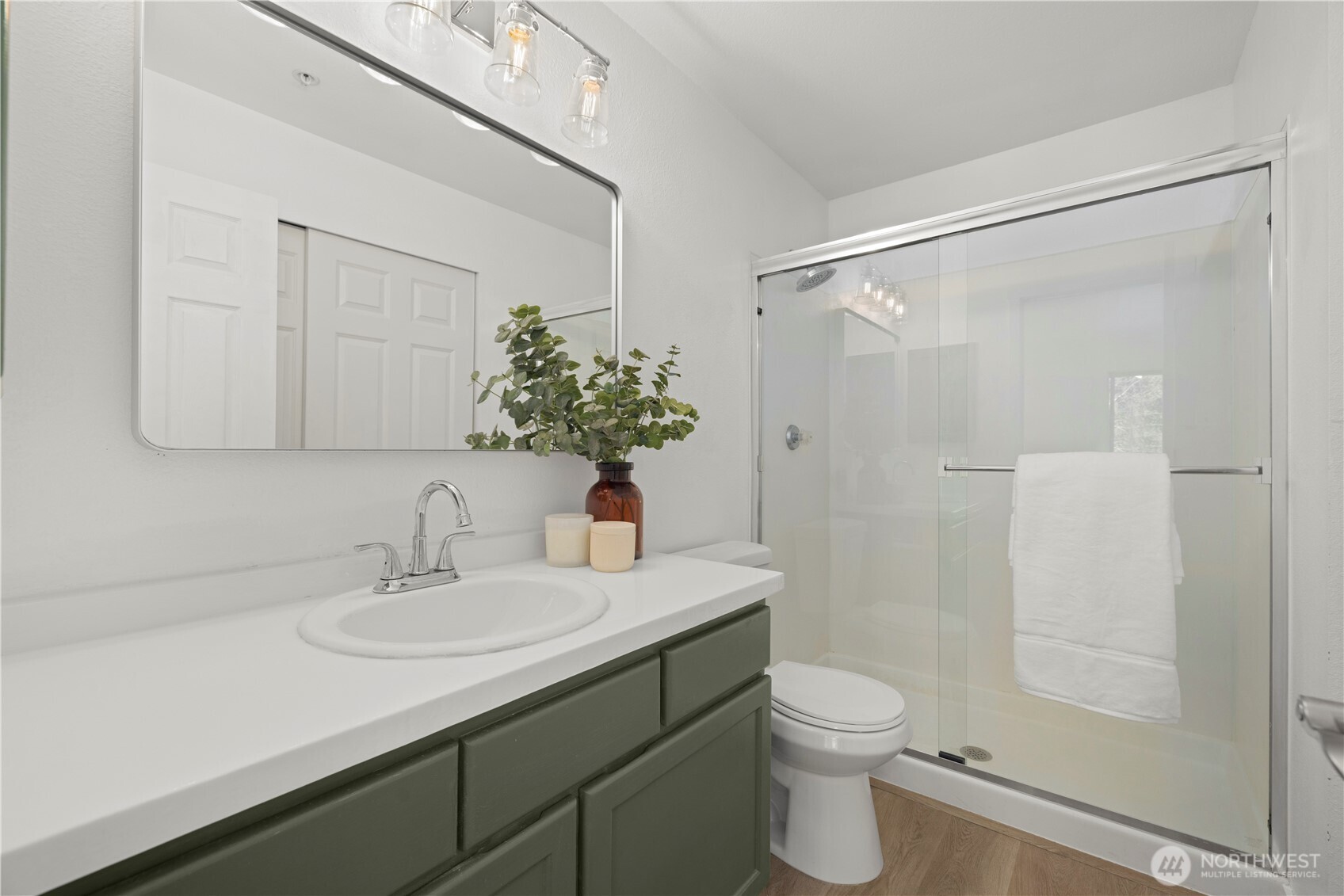 En-sute primary bathroom with stylish updates