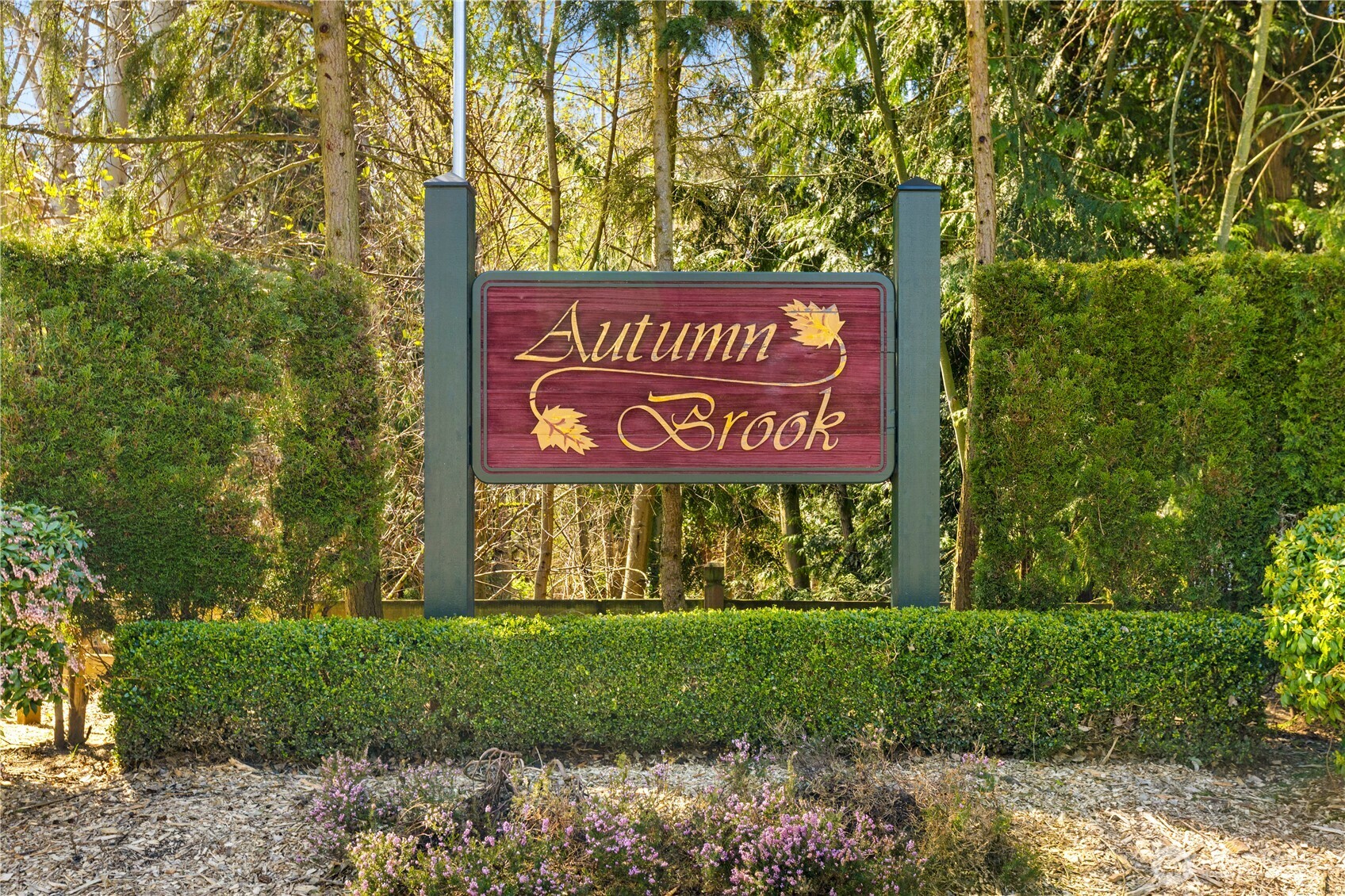 The serene Autumn Brook complex tucked away in a peaceful setting!