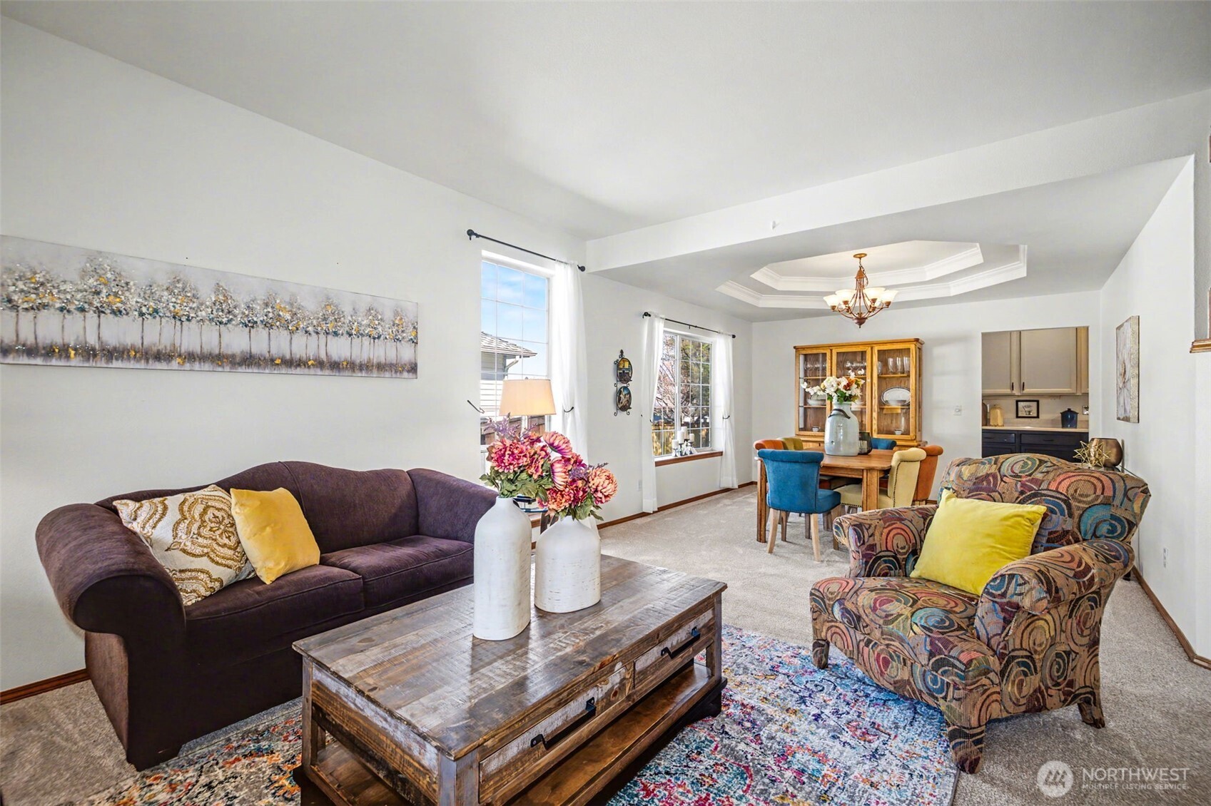 Formal living and dining room