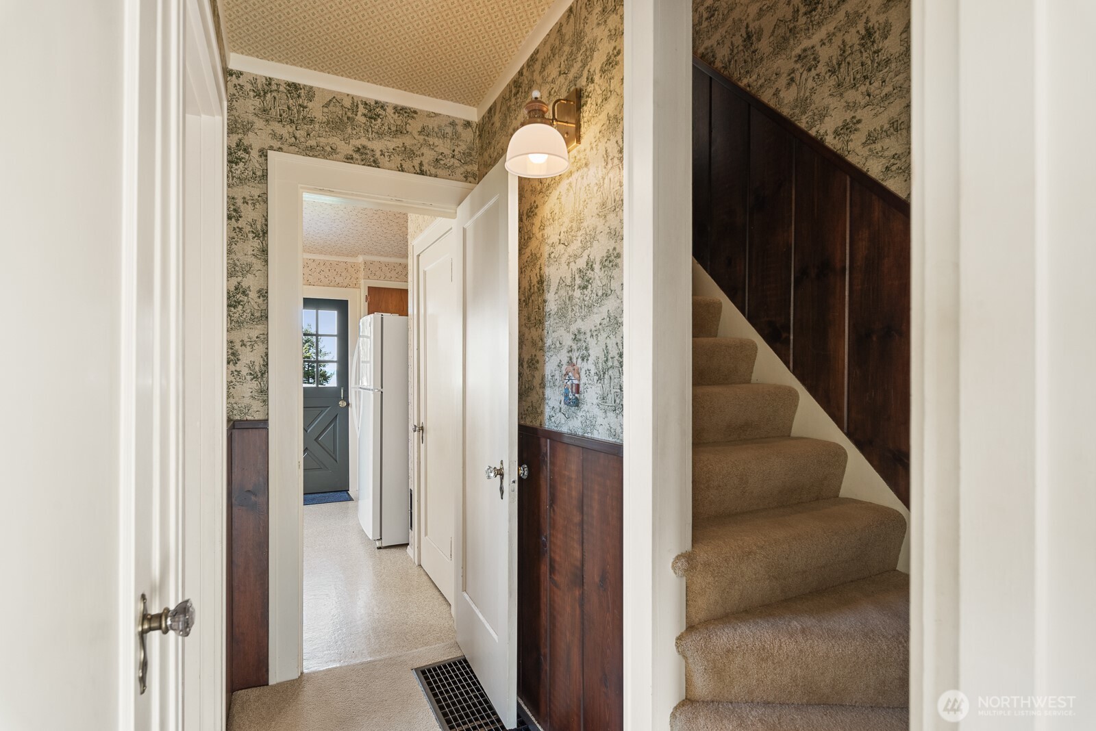 Staircase to the upper level