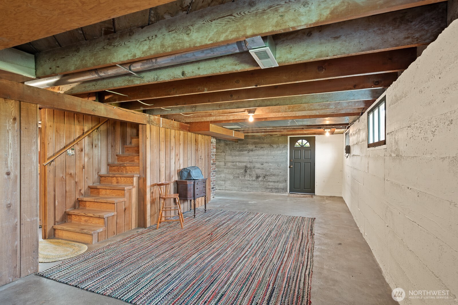 Basement with access from main level or exterior door