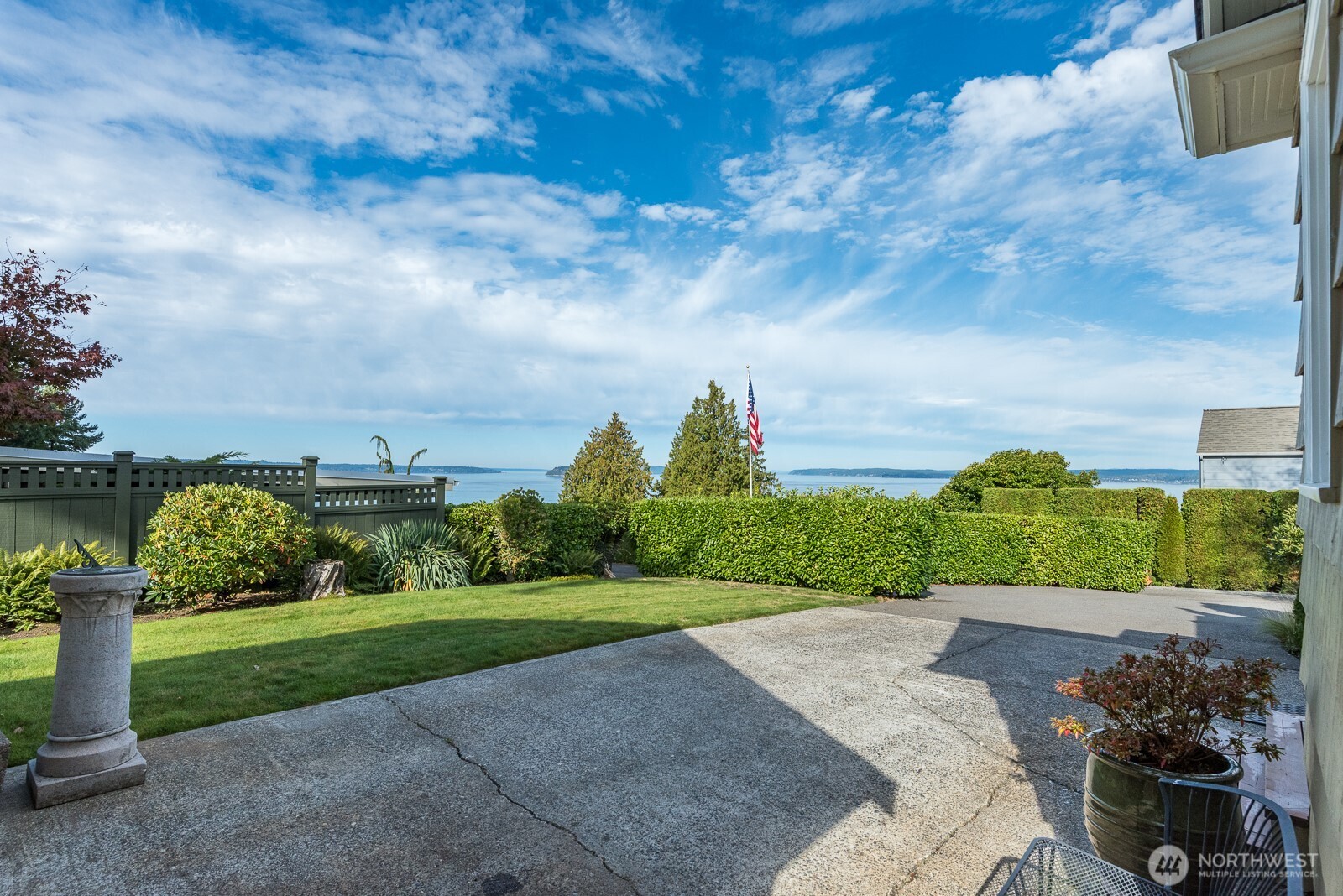 Back yard water & mountain views