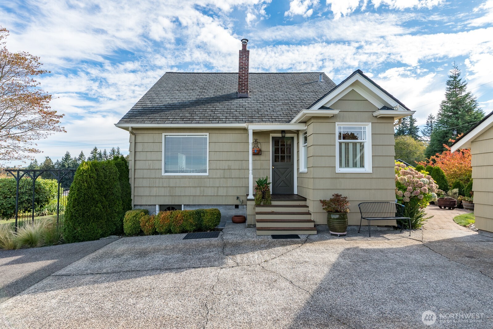 Back door entrance as well as exterior and access to the private patio