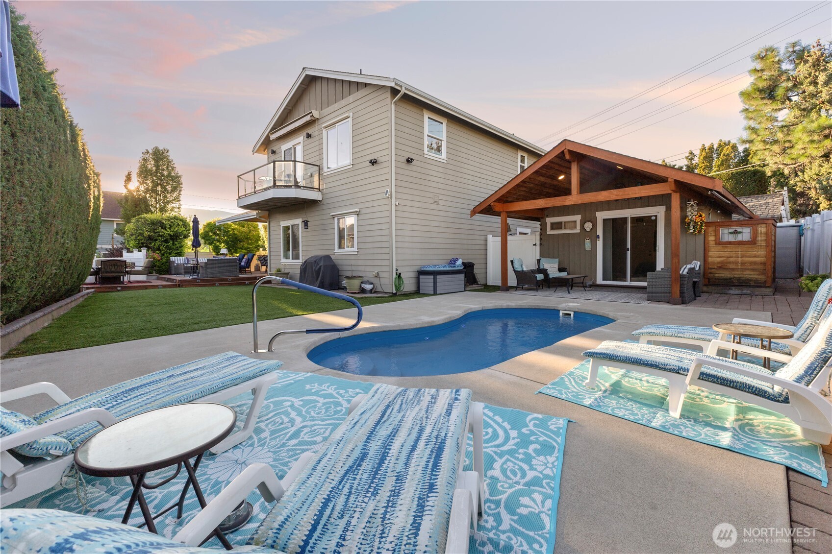 Home and ADU cabin both fully finished and turn key ready with your own private pool.