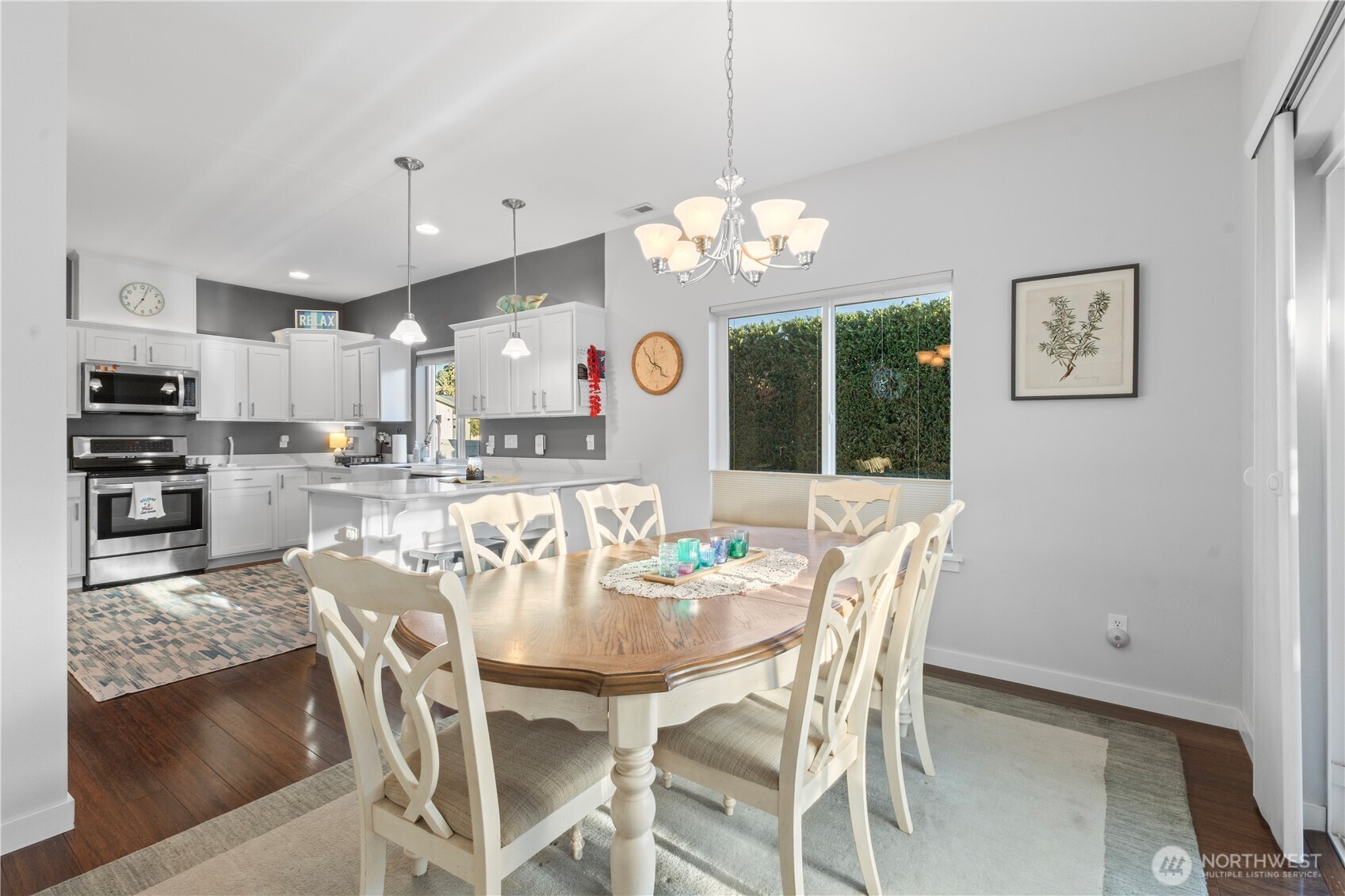 Separate dining area