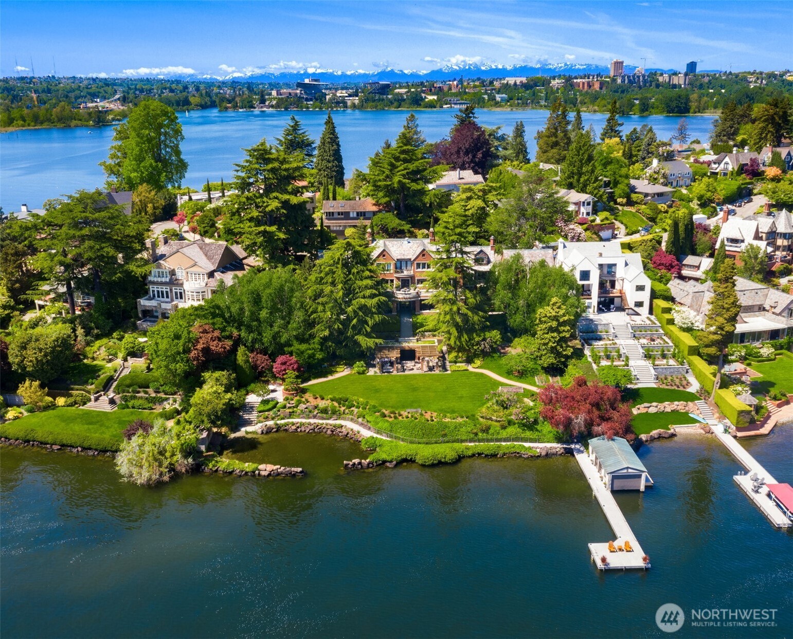 The ultimate private waterfront retreat awaits in coveted Laurelhurst.