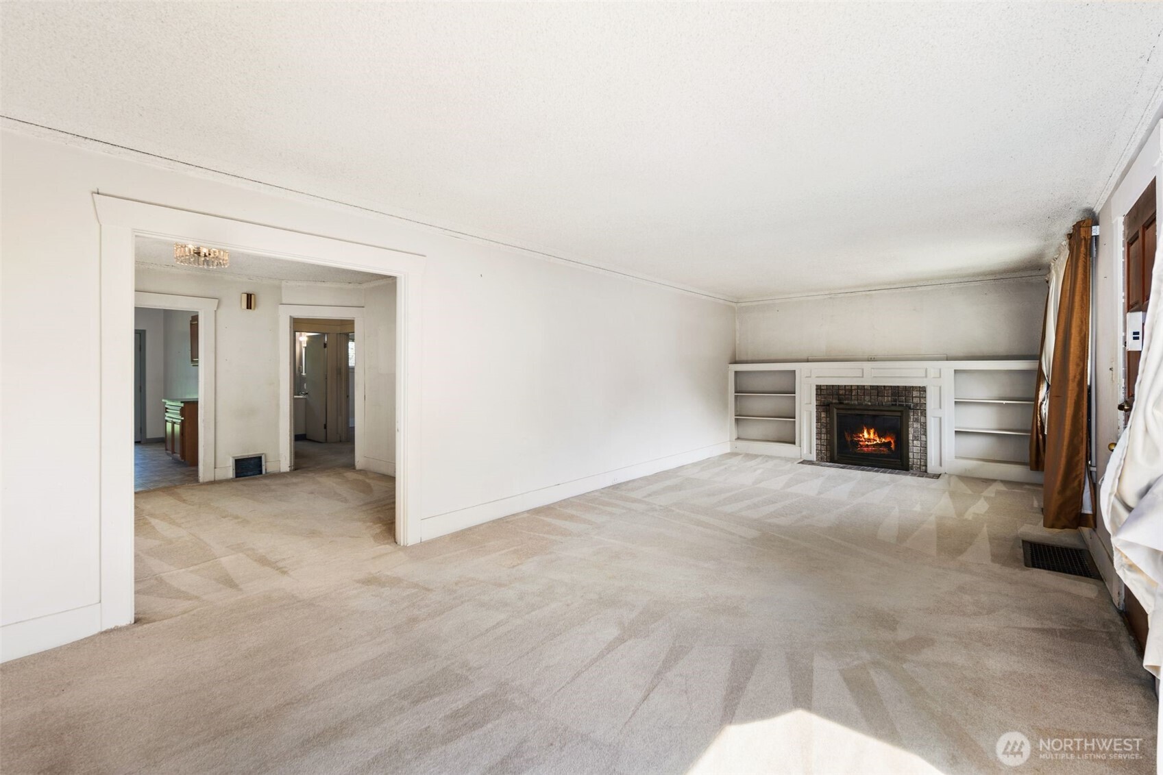 Hardwoods Floors under the carpet.