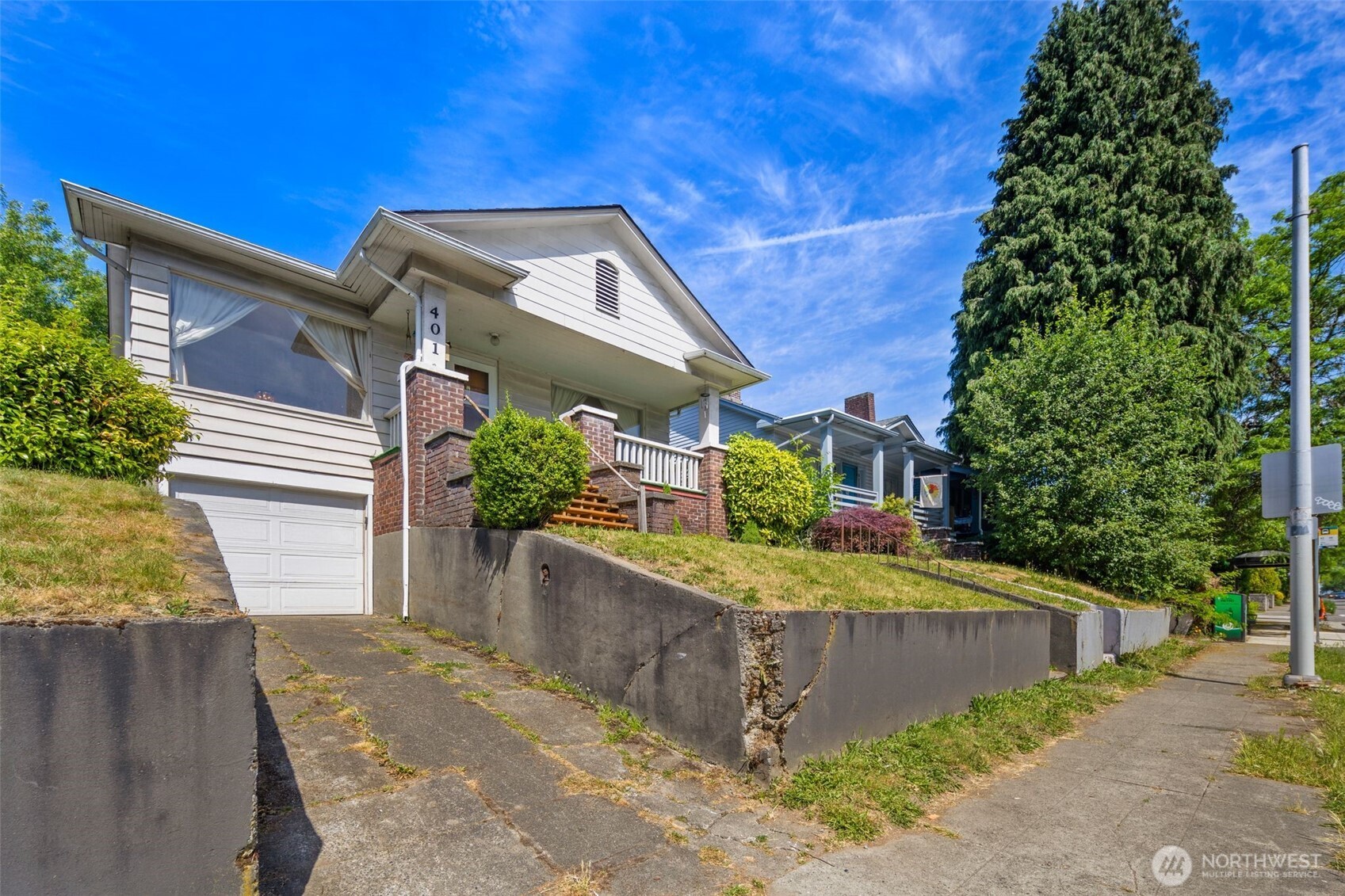 1 car garage + off street parking space.