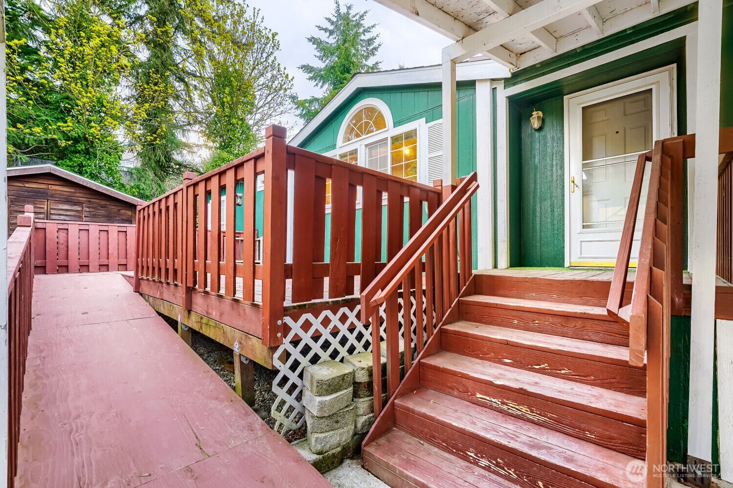 Walkway Ramp Up To Patio