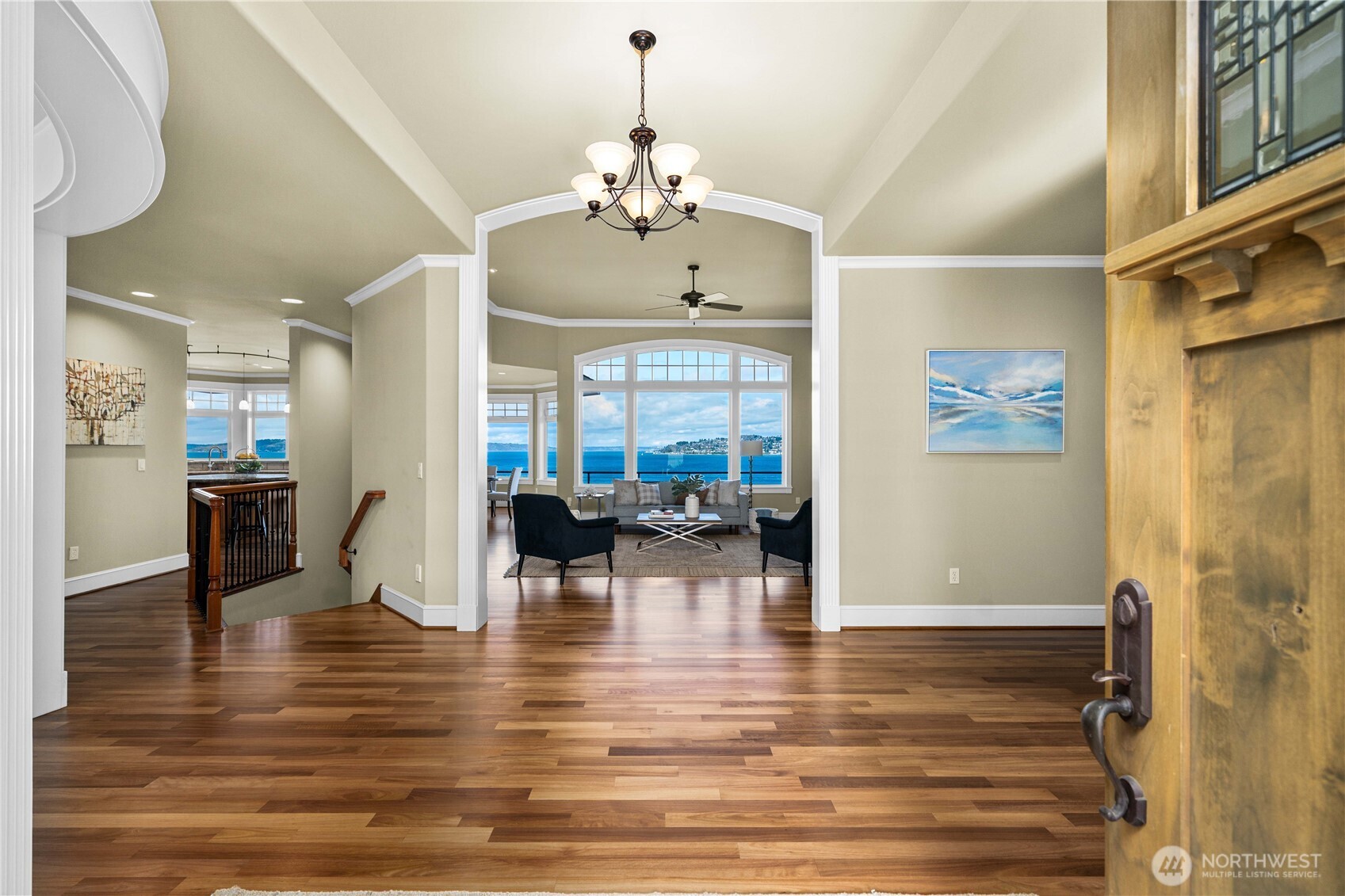 Brazilian Cherry floors have just been refreshed for the new owner