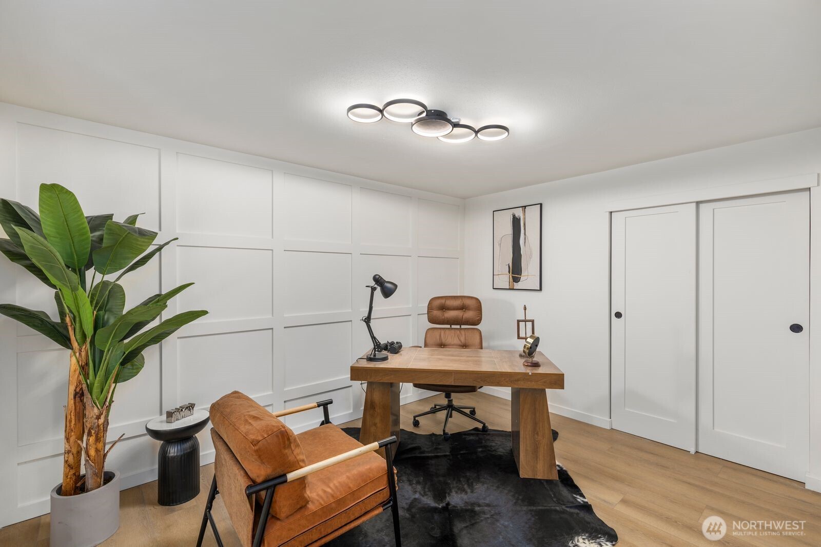 Main floor office room (with full closet)