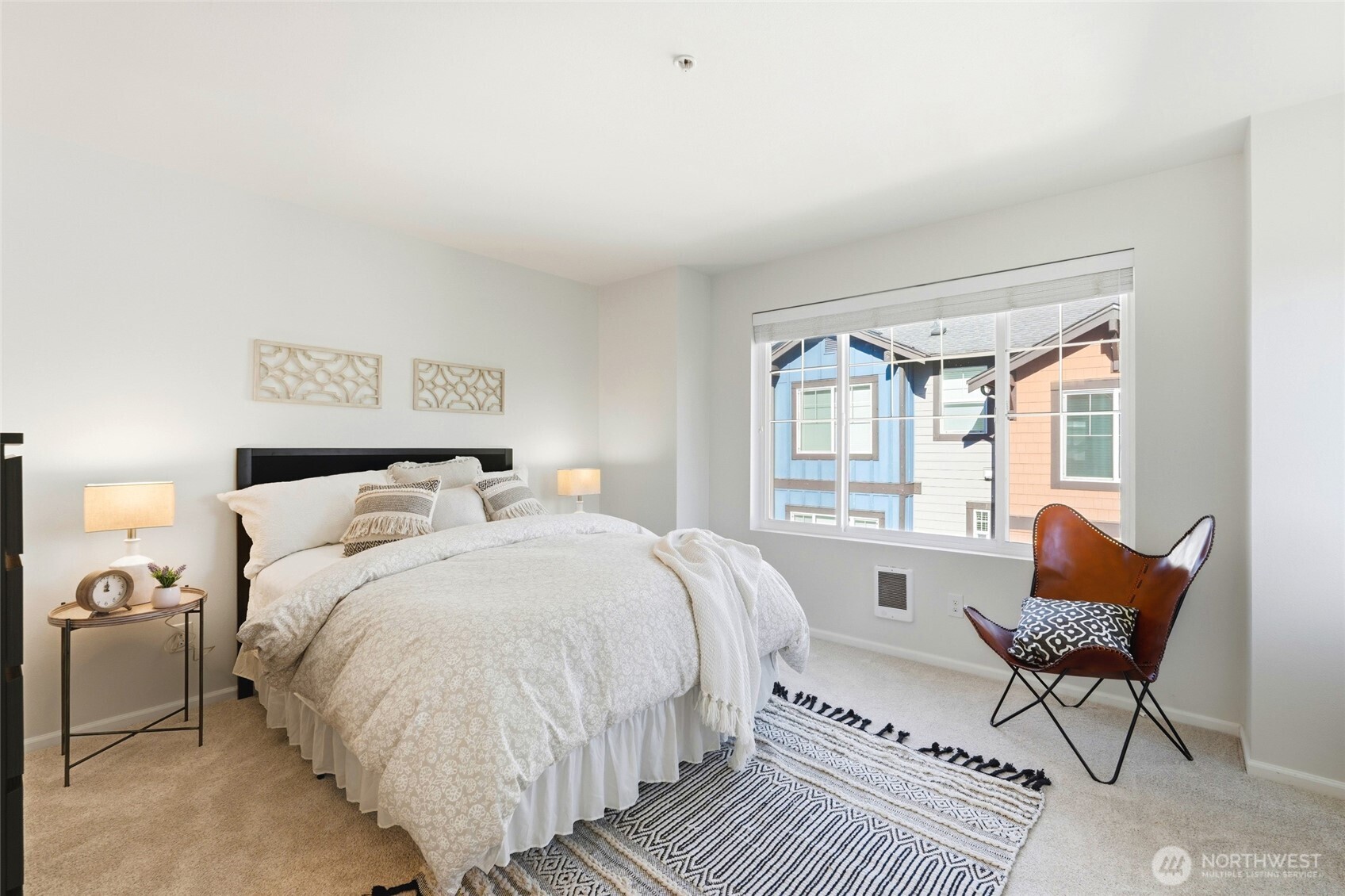 Primary bedroom is very spacious and has a lot of natural light.