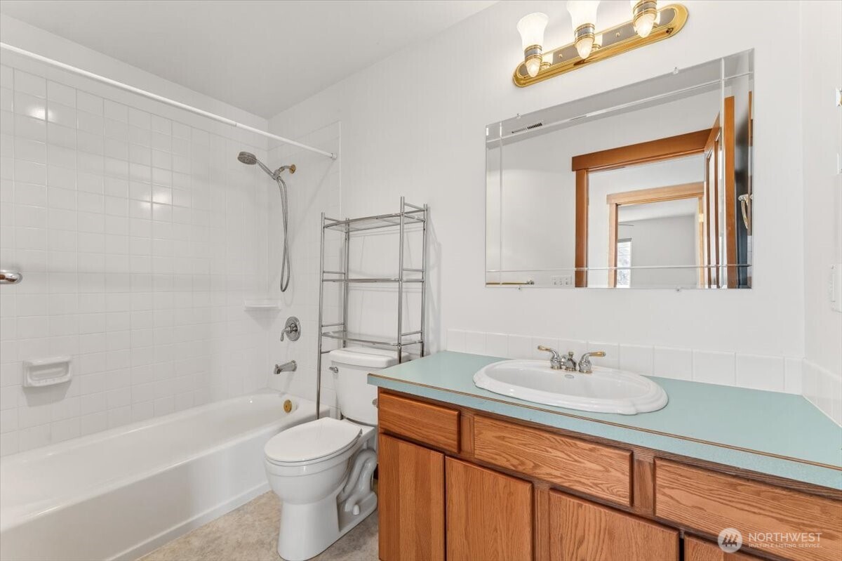 full bathroom upstairs of main home