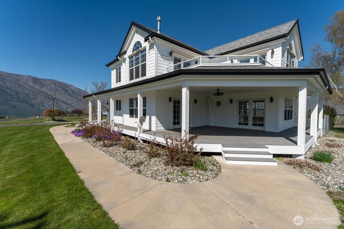 Exterior of home with porch for outdoor living space