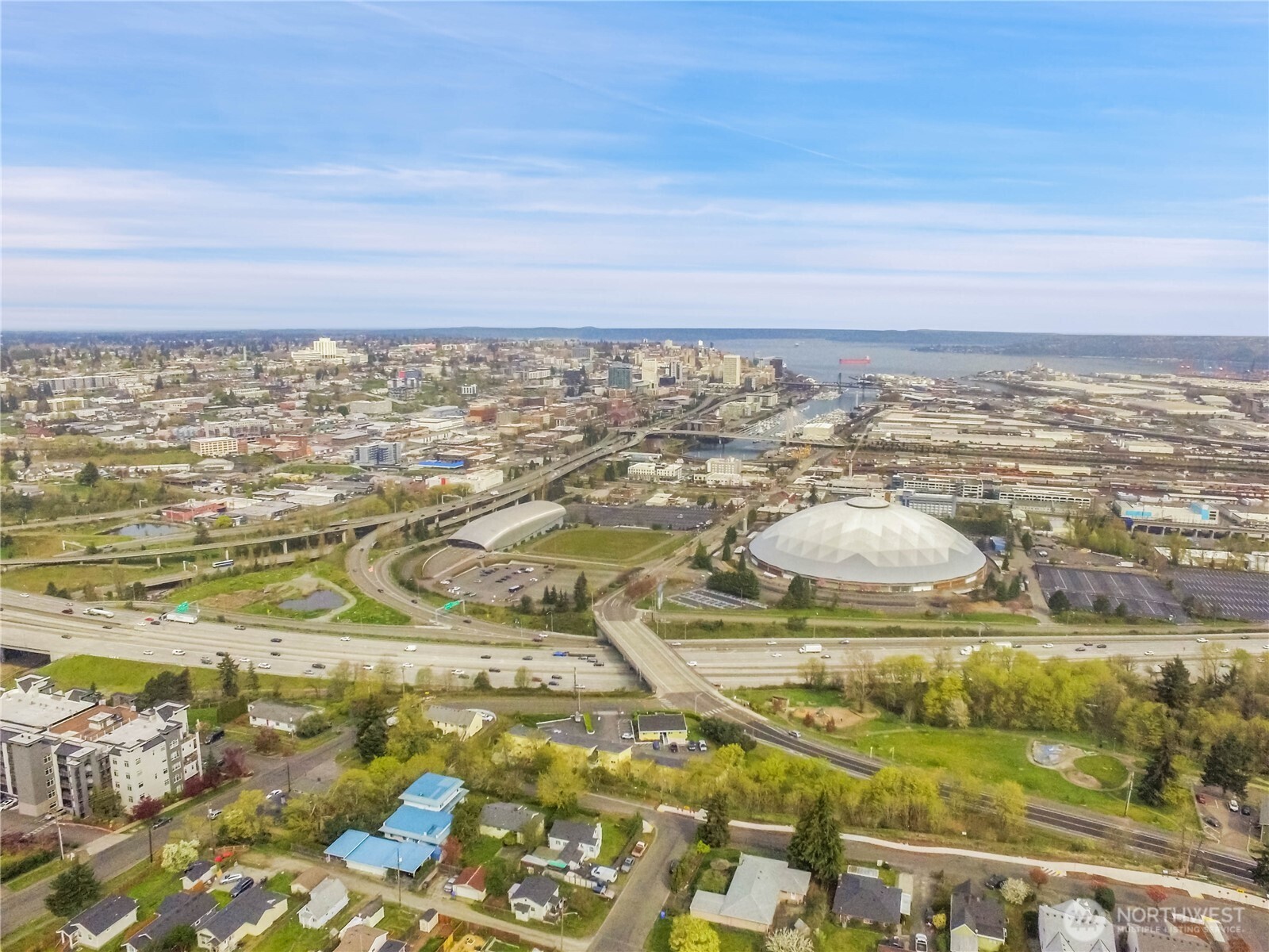 Views from the property of the City of Tacoma, Port and Interstate 5.
