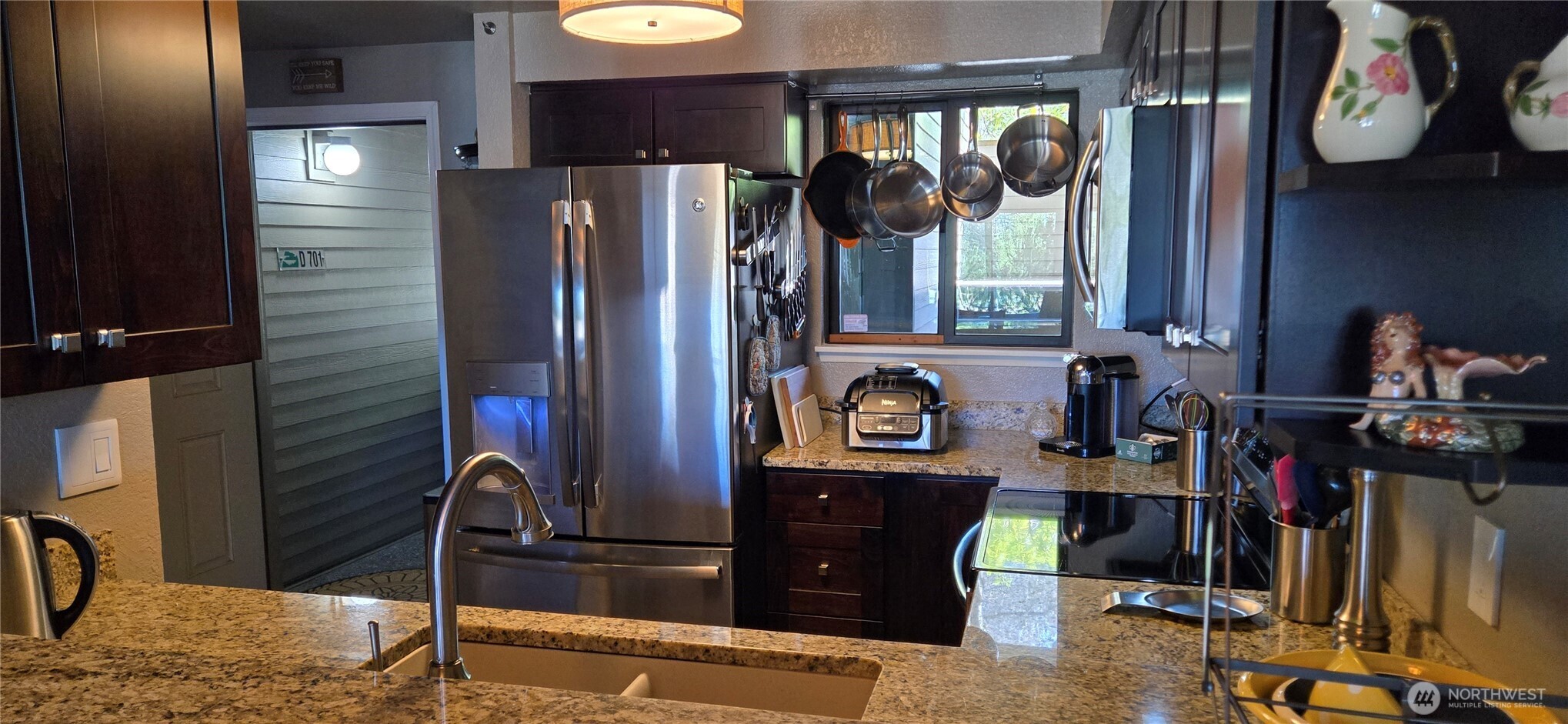 Kitchen looking into Living area