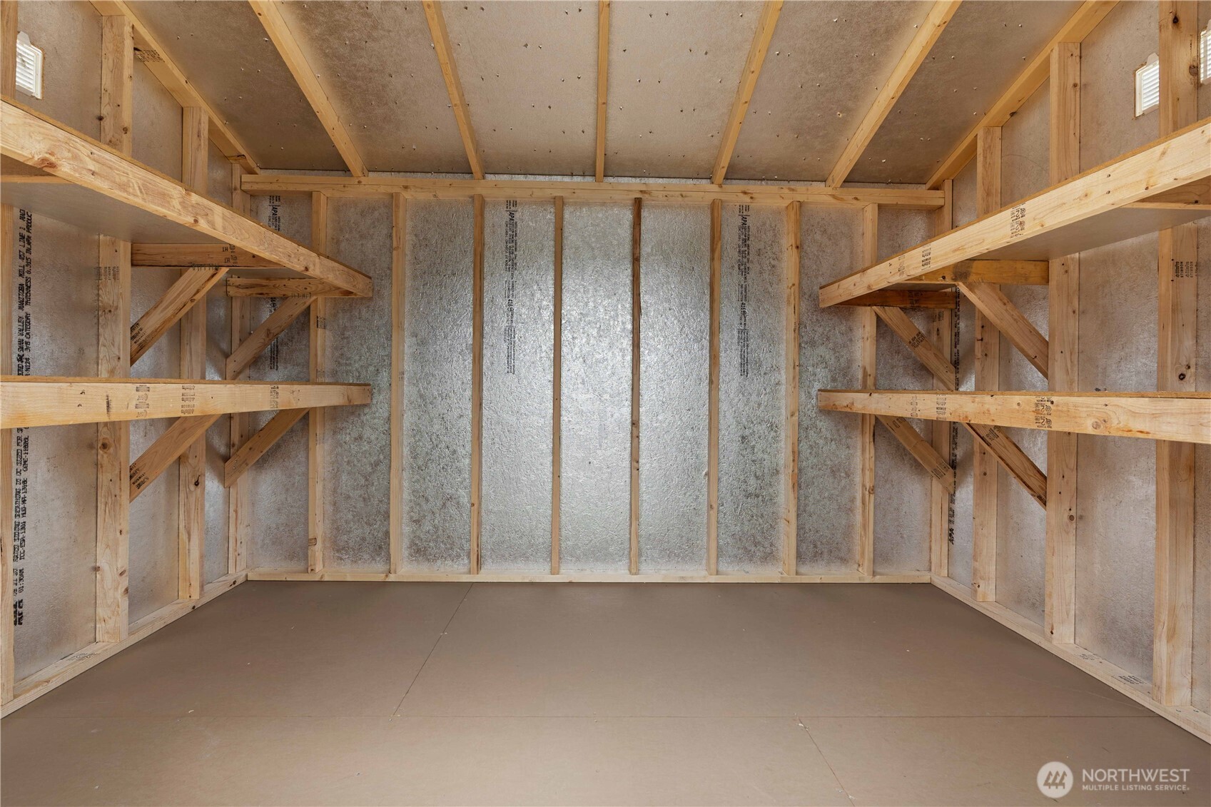 Interior of the shed is spotless!