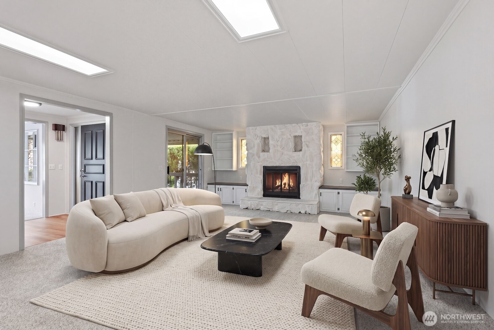 Virtually staged, don't miss the wood burning fireplace