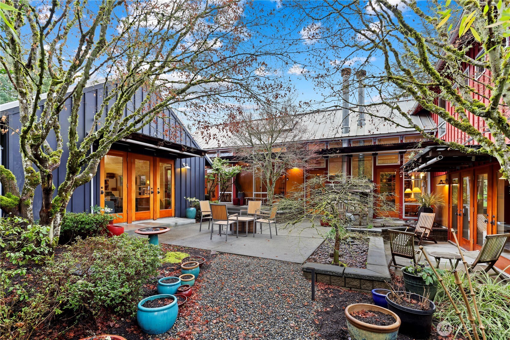 To the pergola, additional entertaining, bbq space