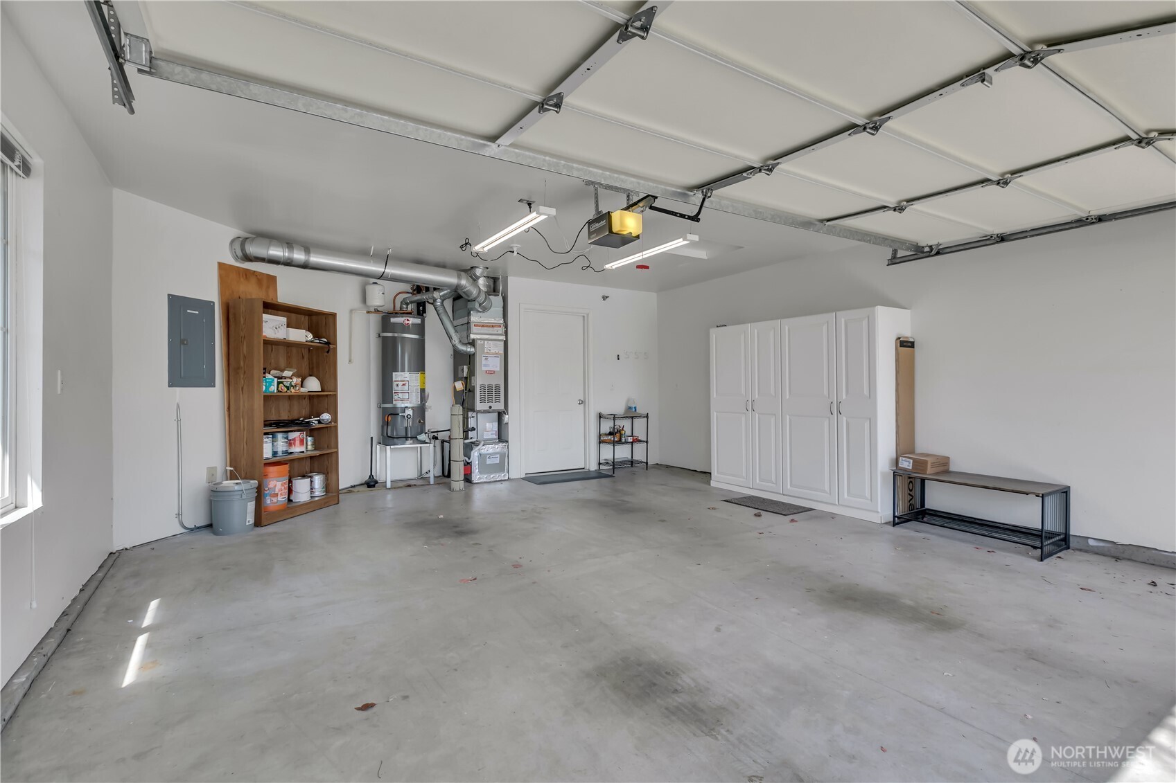 2 car garage with storage ~