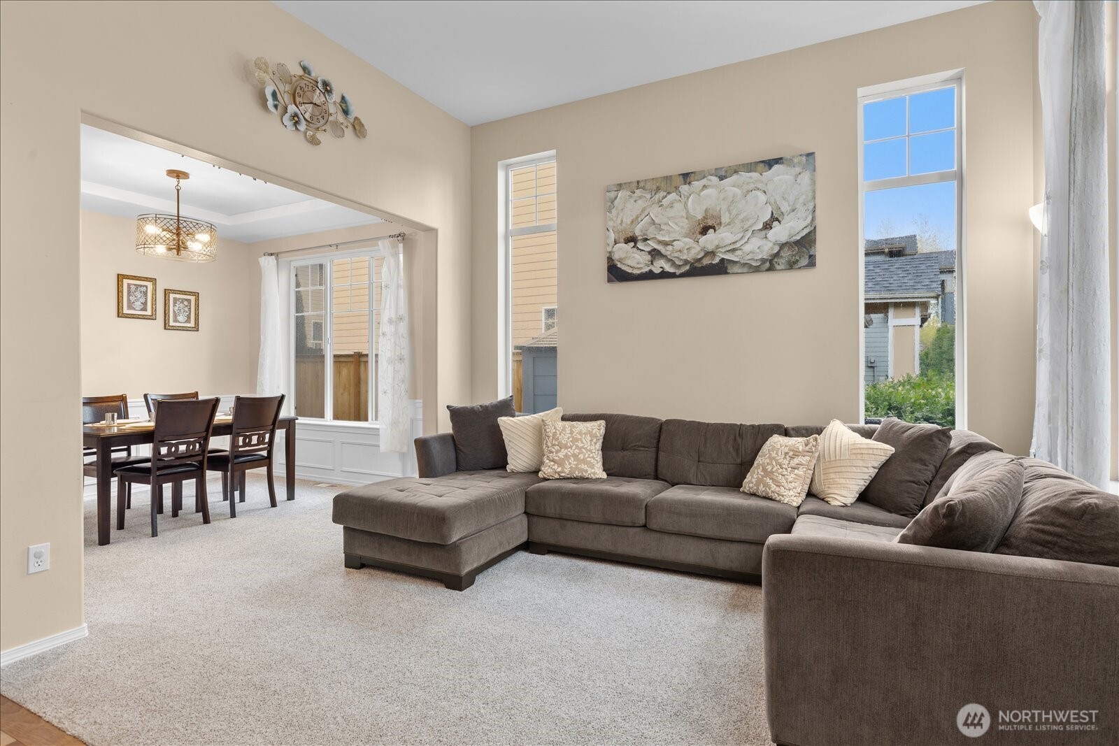 Formal Living Room with a View to the Dining Room