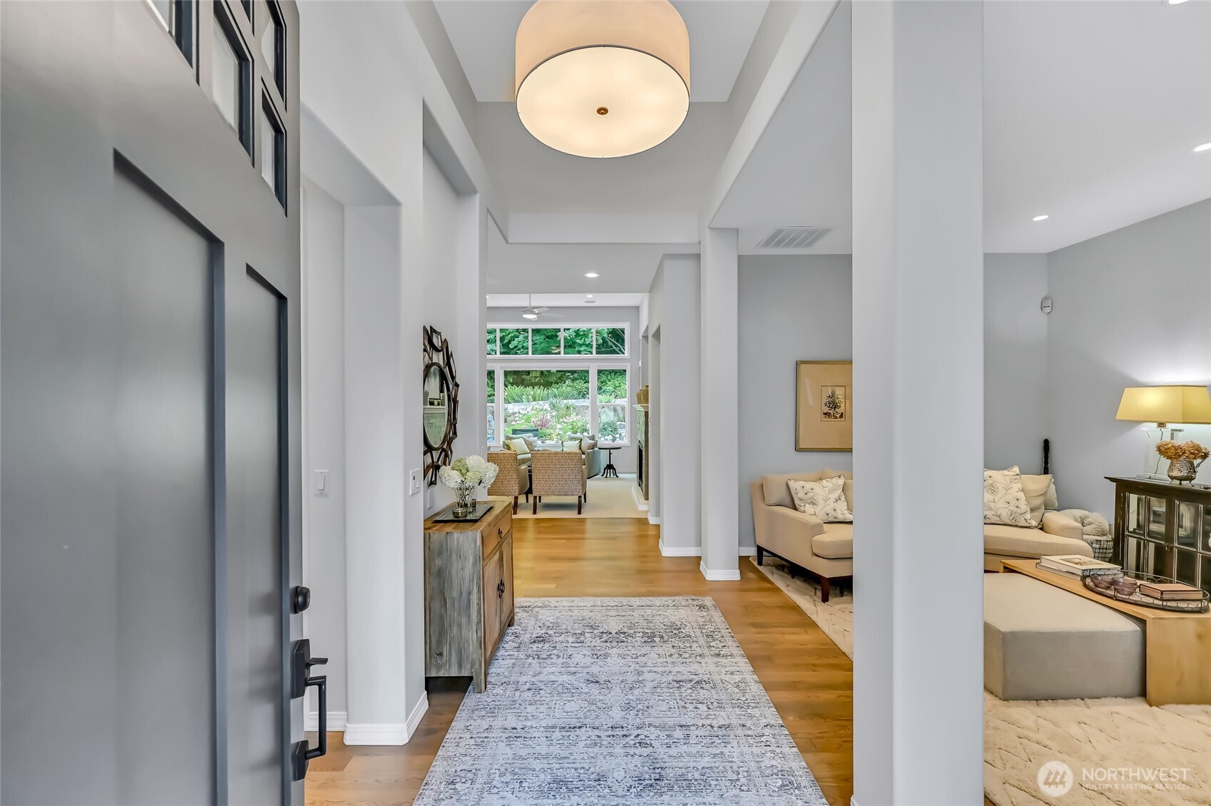 As soon as you step in the front door, you'll feel how calm and soothing the interior of the home is. The interior was painted in 2024 in a peaceful color palette.