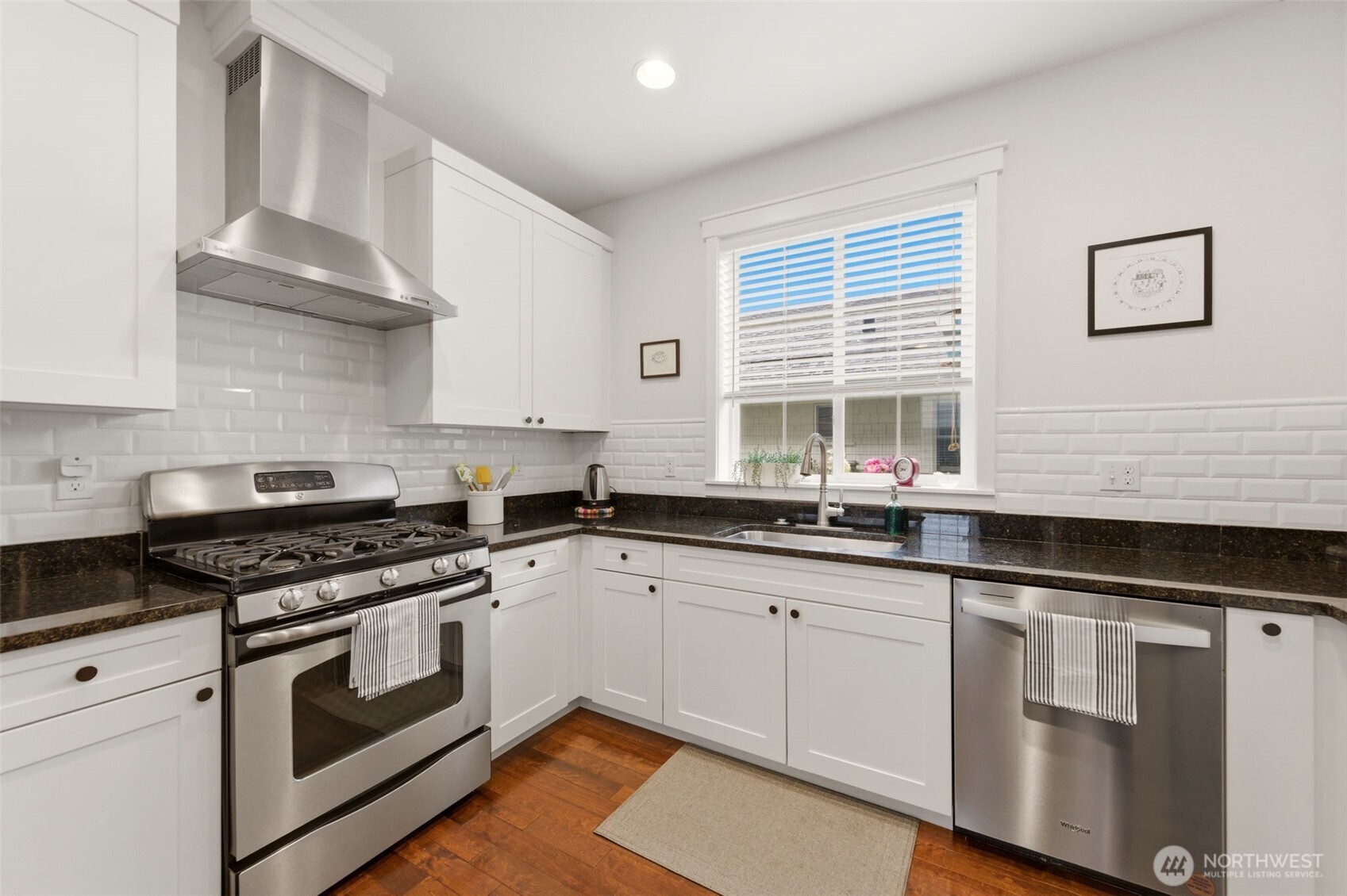 Updated appliances and ample countertop space