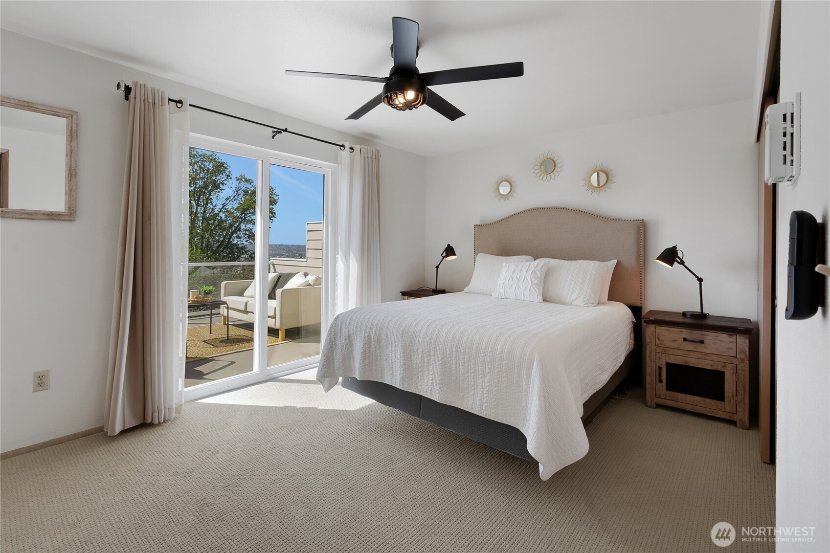 Master Suite with Private Deck to Enjoy Mornings, Afternoons or Evenings