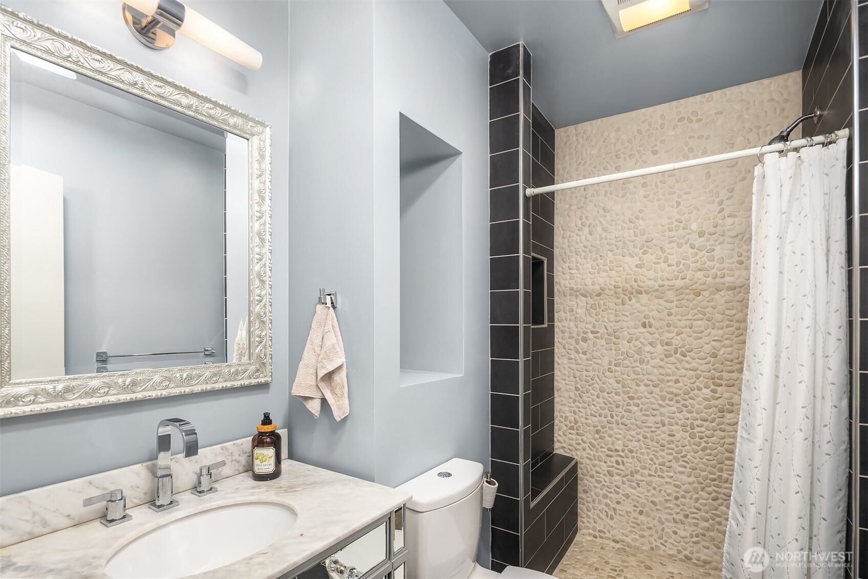 Lower level bedroom with flexible options.