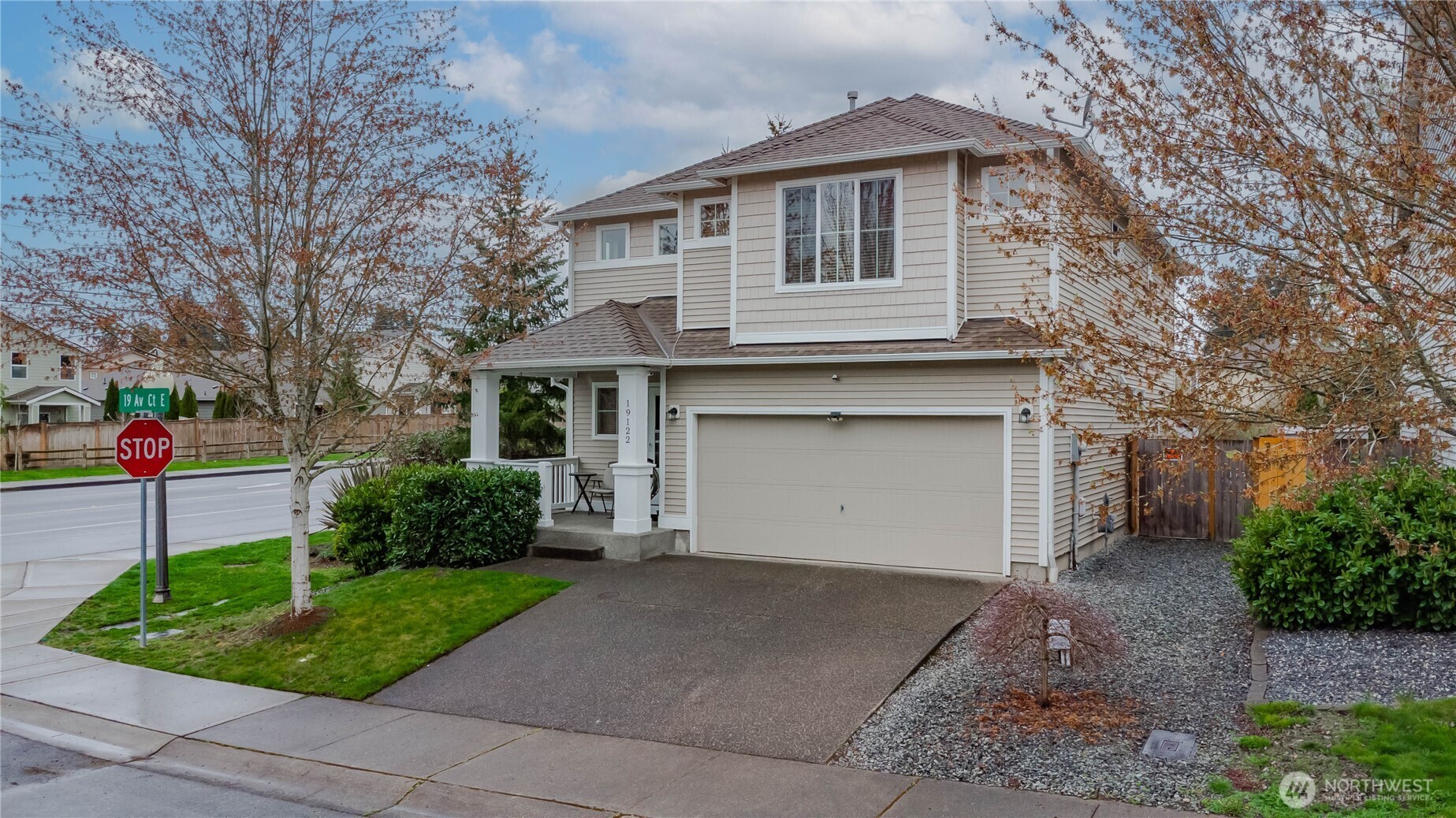 Another view of home on corner lot