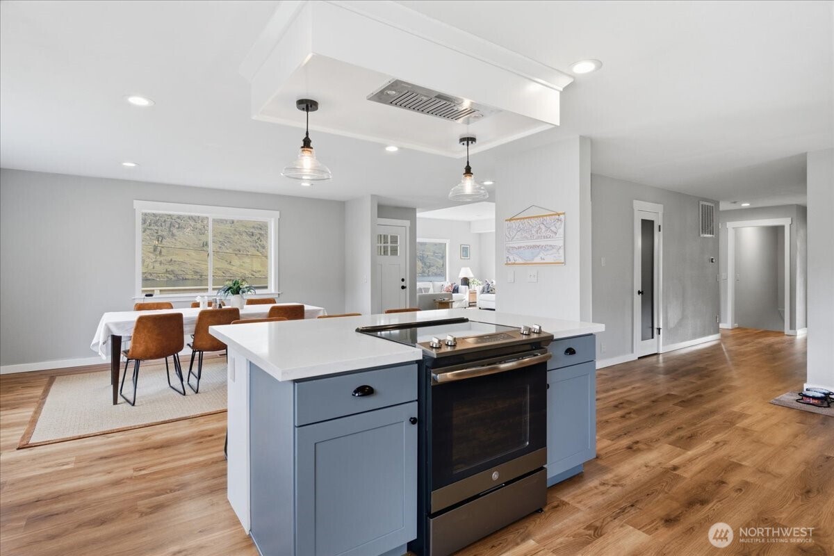 Open concept kitchen