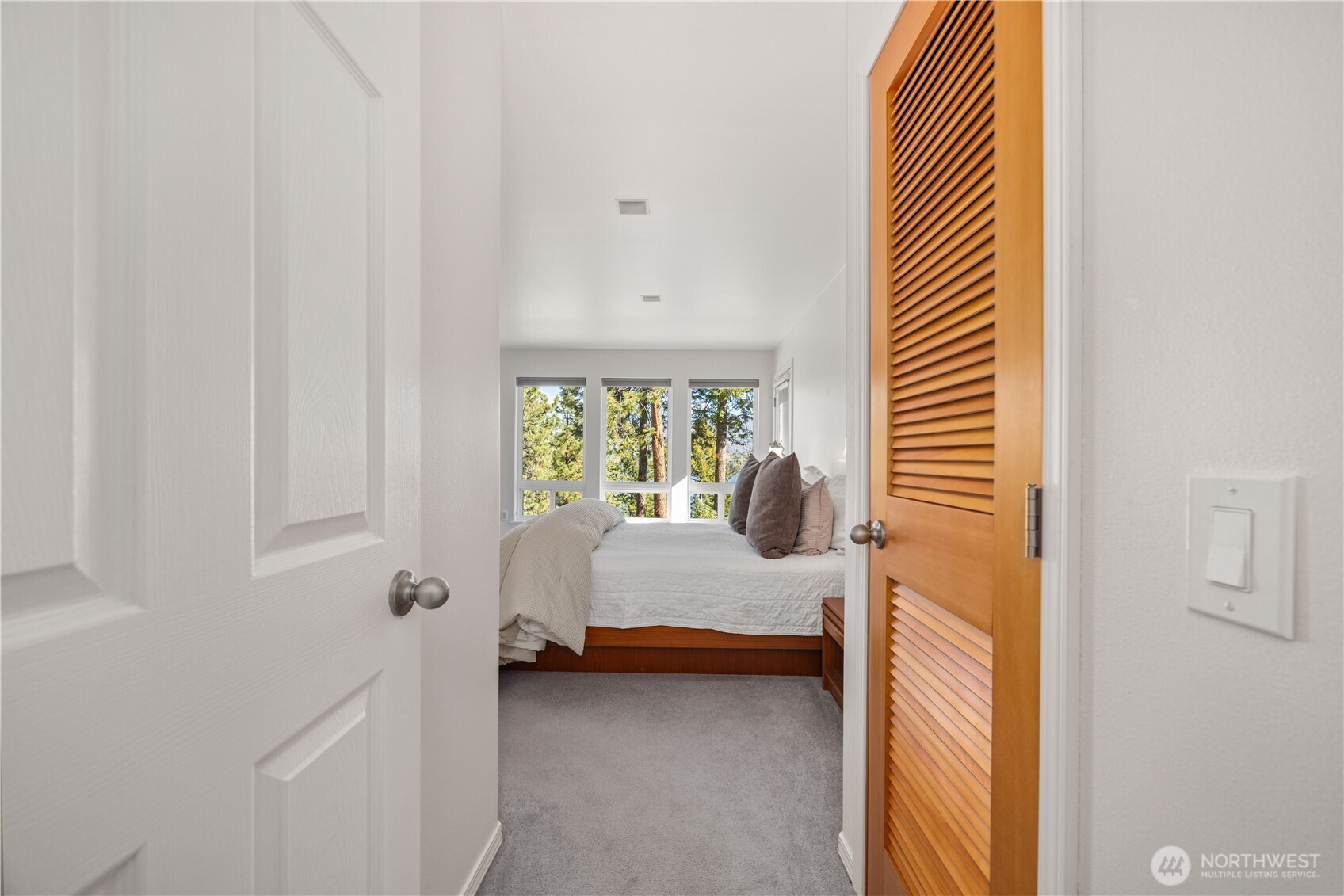 The Primary suite features stunning views