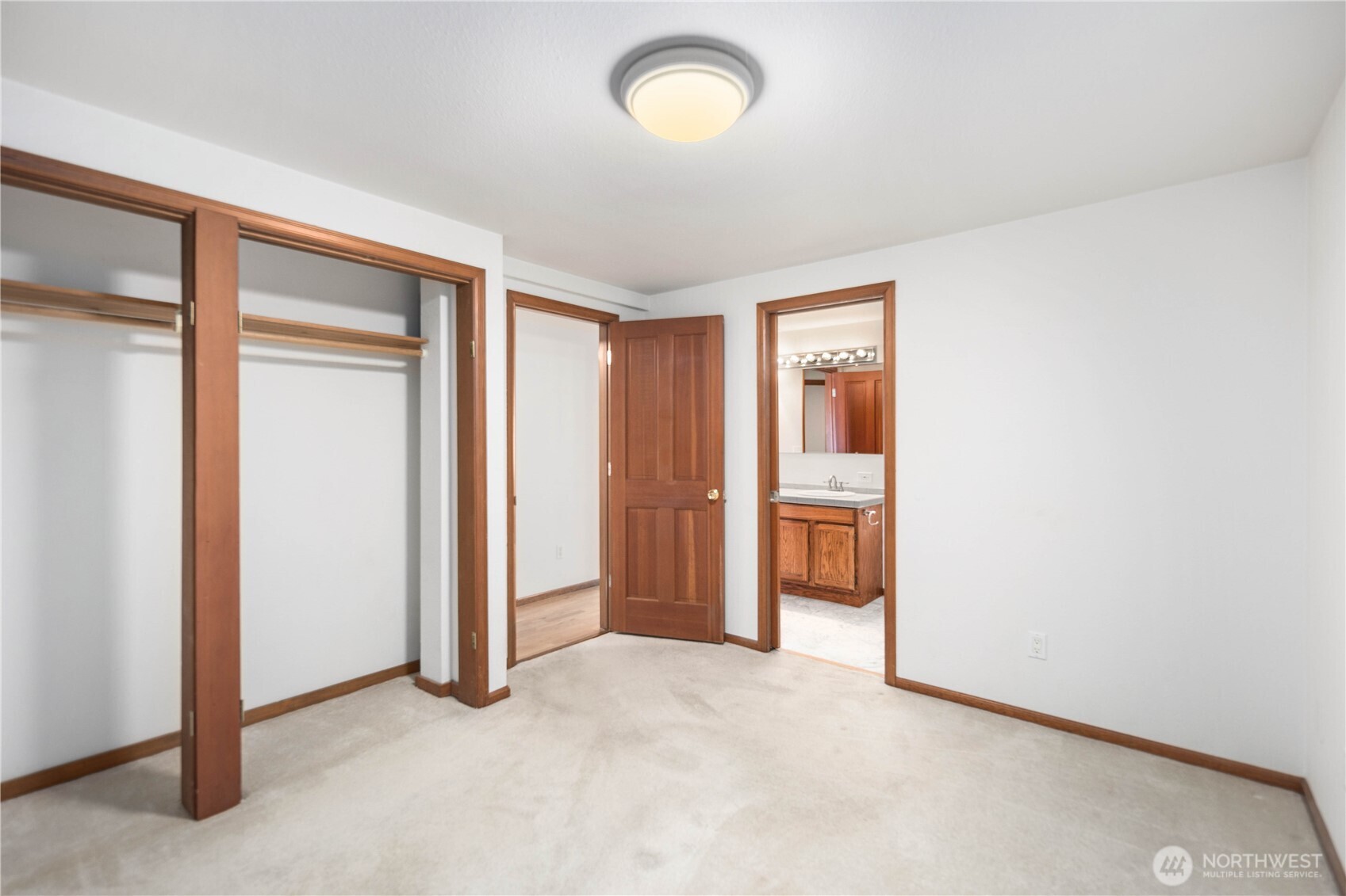 bedroom #2 with bathroom entrance