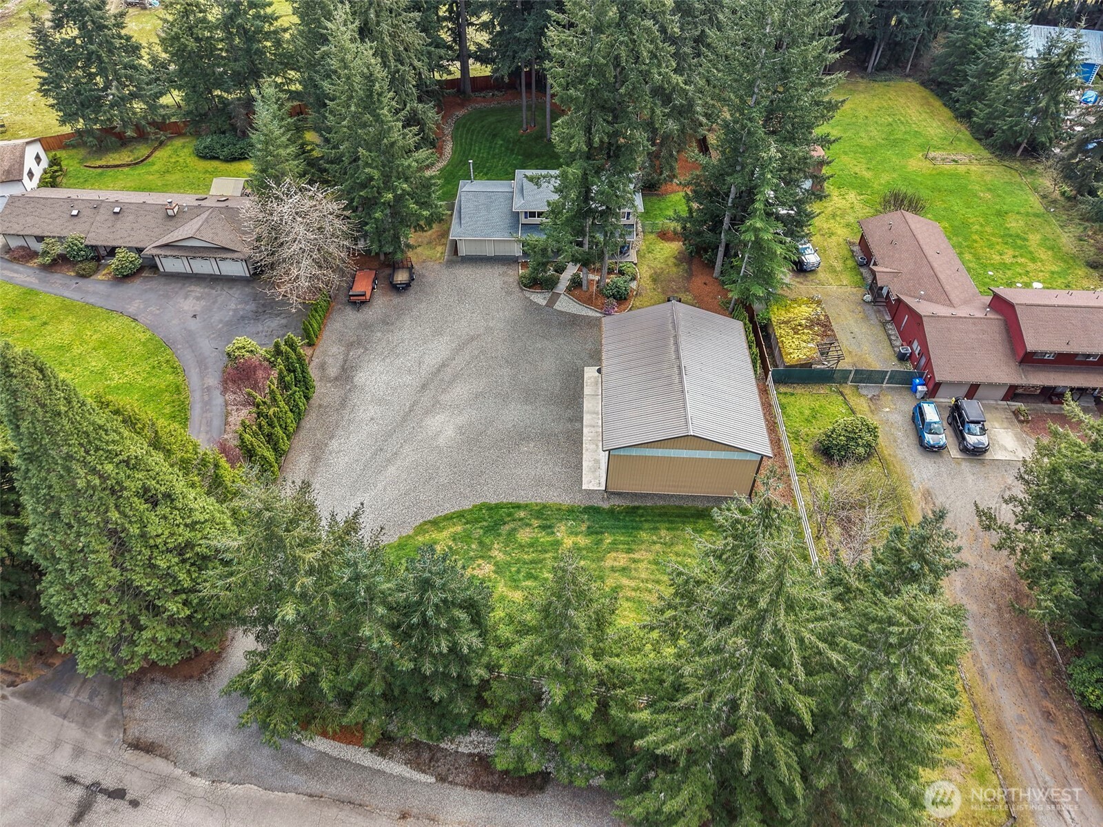 Hard to find manicured 1 acre property.  ADU possibility?  Pickleball/Sports Court?