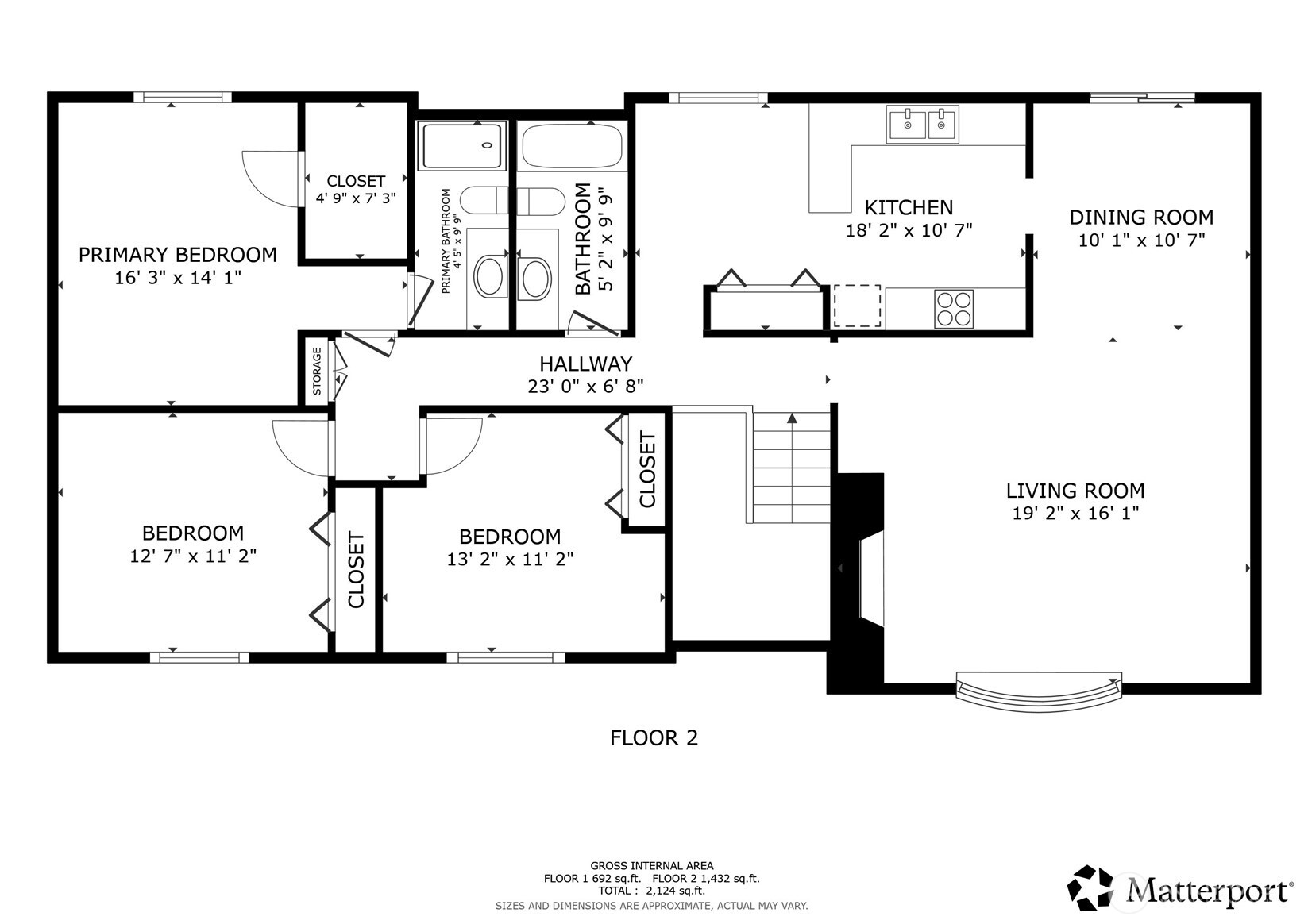 Floor plan upper floor
