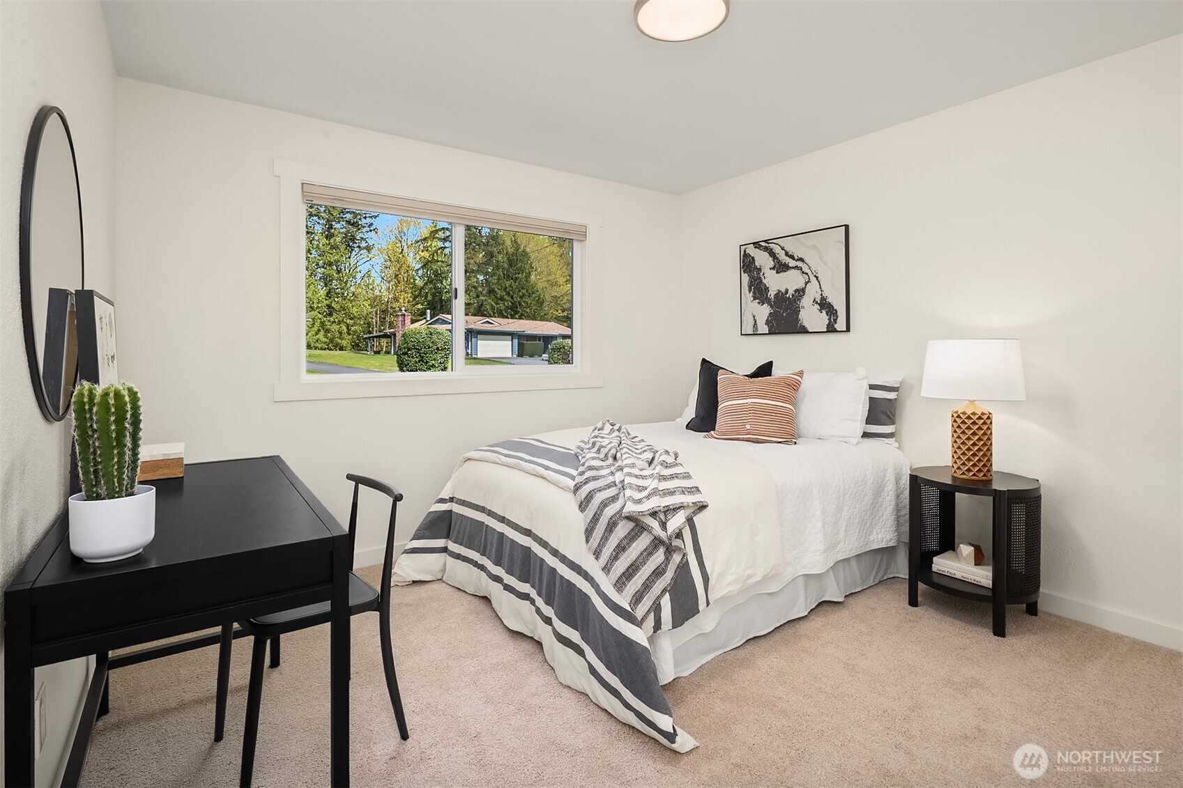 2 of 3 bedrooms upstairs.