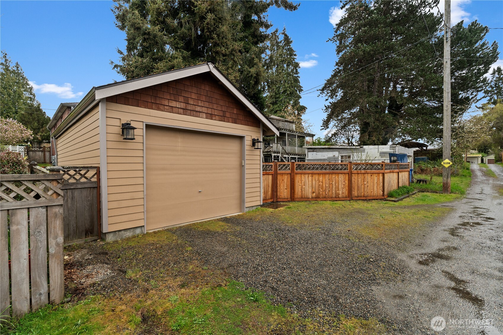 Garage Alley View  4116 N Verde Street  Tacoma, WA 98407