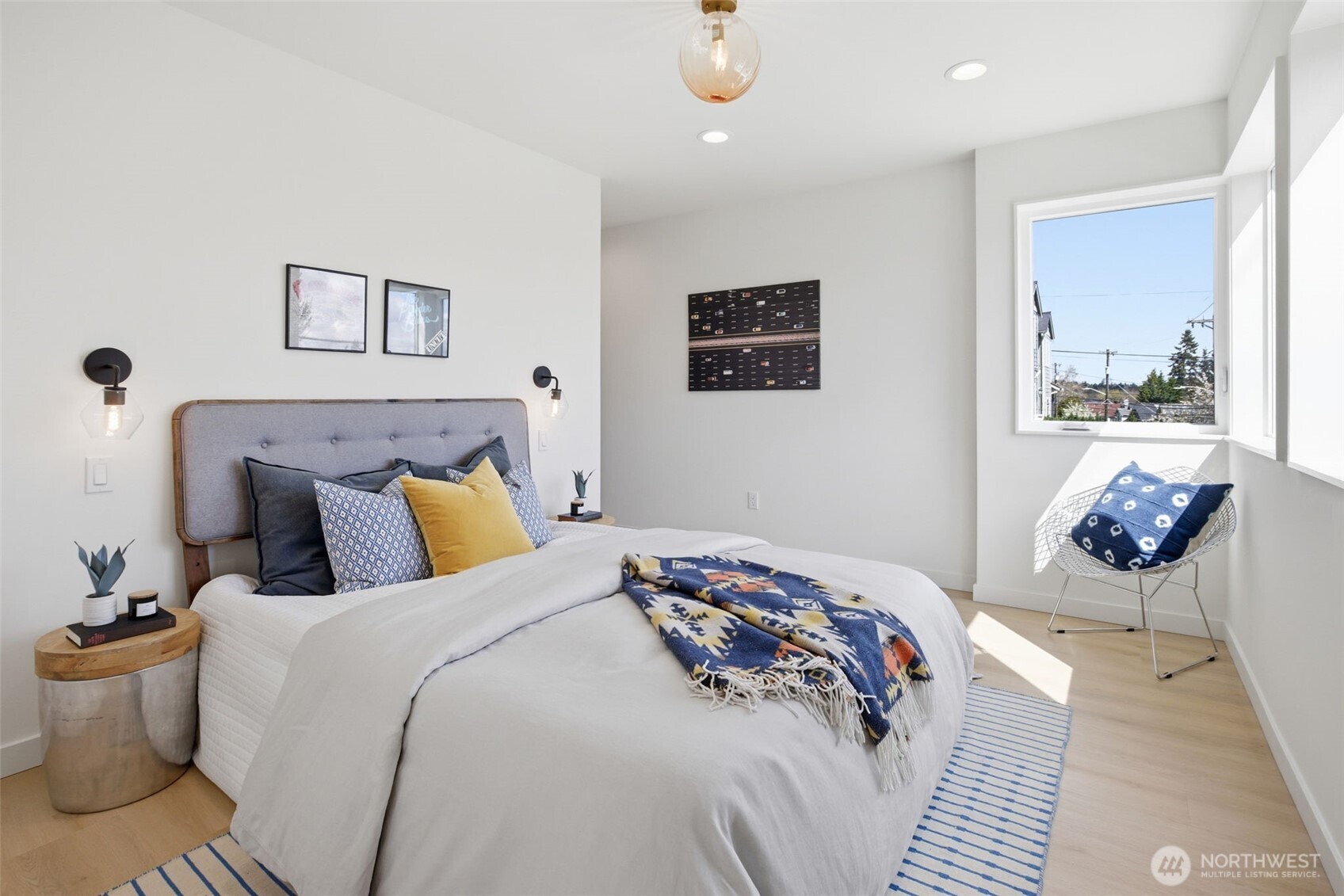 One of two bedrooms , ensuite bath around the corner.