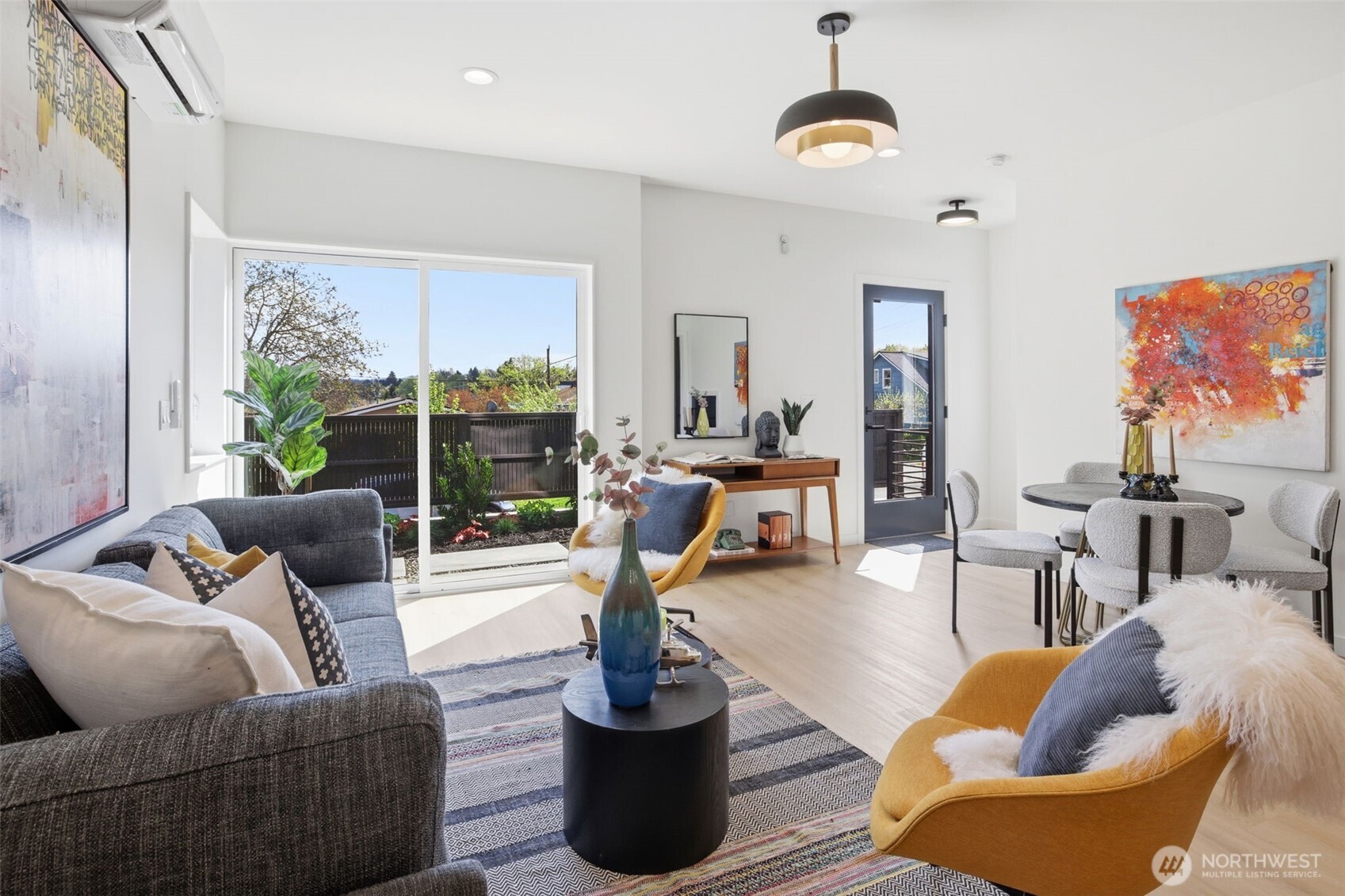 Mini Split heating and cooling on every floor provide year round comfort.