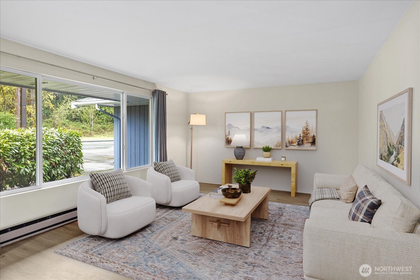 Virtually Staged Living Room