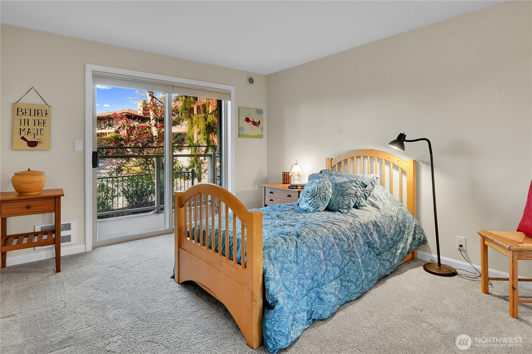 Bedroom 1 with deck access