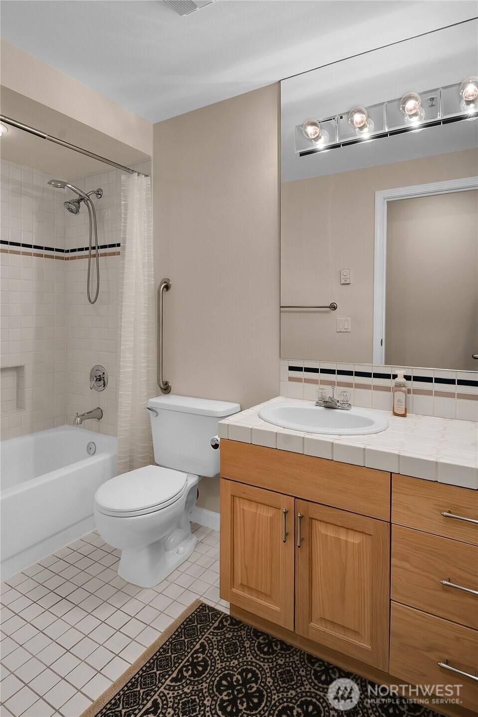 Guest bathroom directly across from Bedroom 1