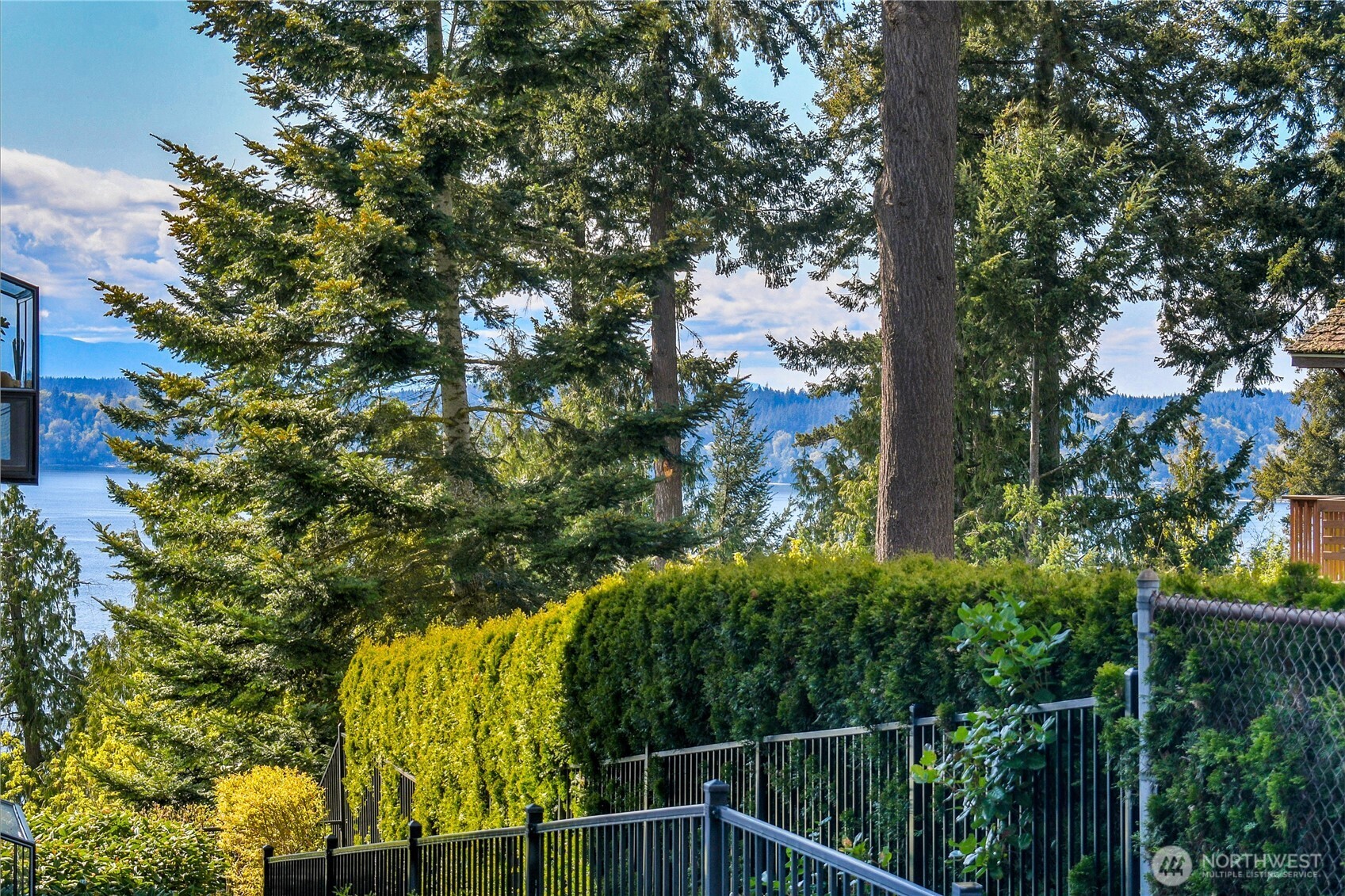 View of Puget Sound from the deck