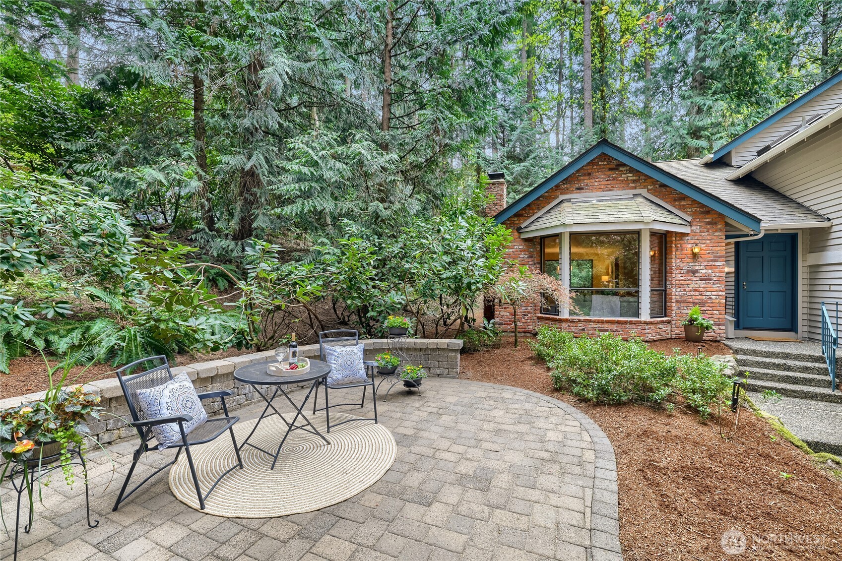 Front patio / sitting area in front of the home.