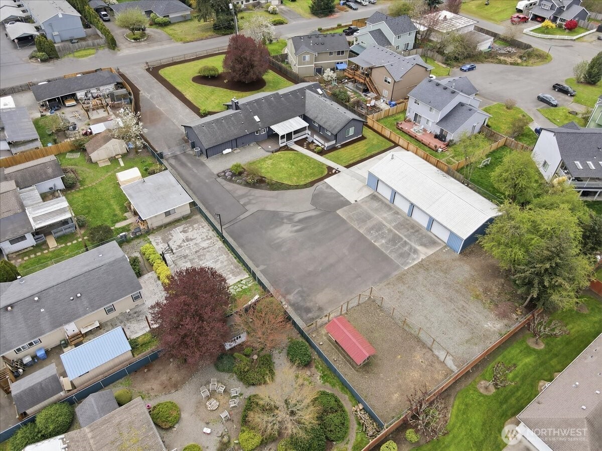 South view of the property.